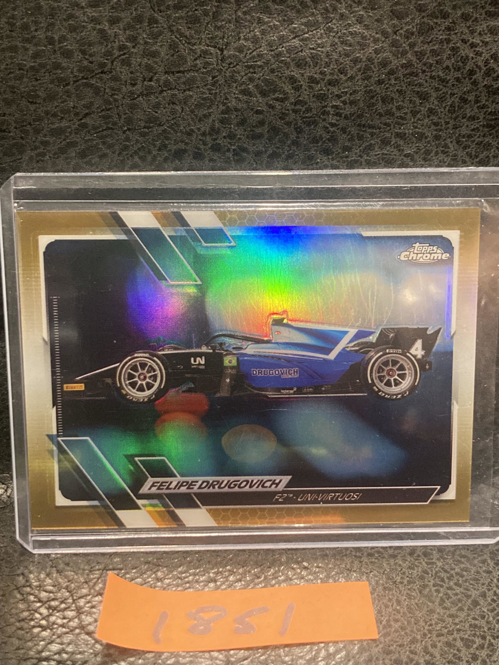 Felipe Drugovich 2021 Topps Chrome Gold Refractor #/50 F2 Racing #118 (1 of 2)