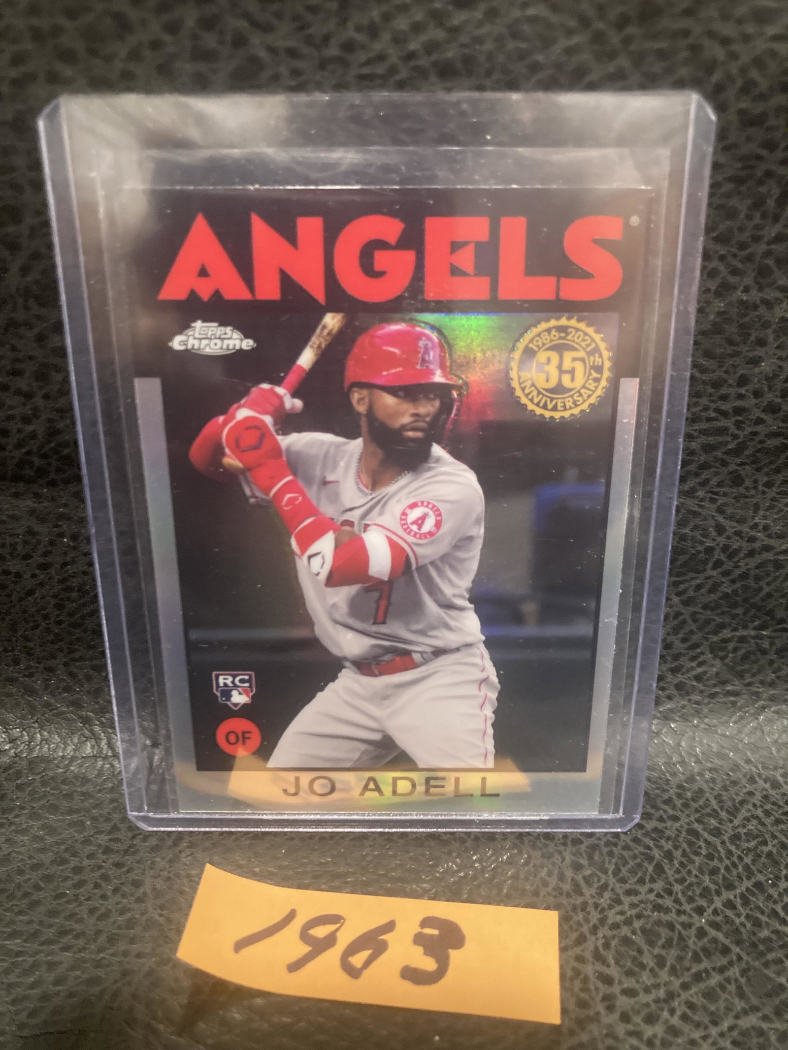 Jo Adell 2021 Topps Chrome Rookie Refractor 1986 Throwback Los Angeles Angels #86BC-11 (1 of 2)