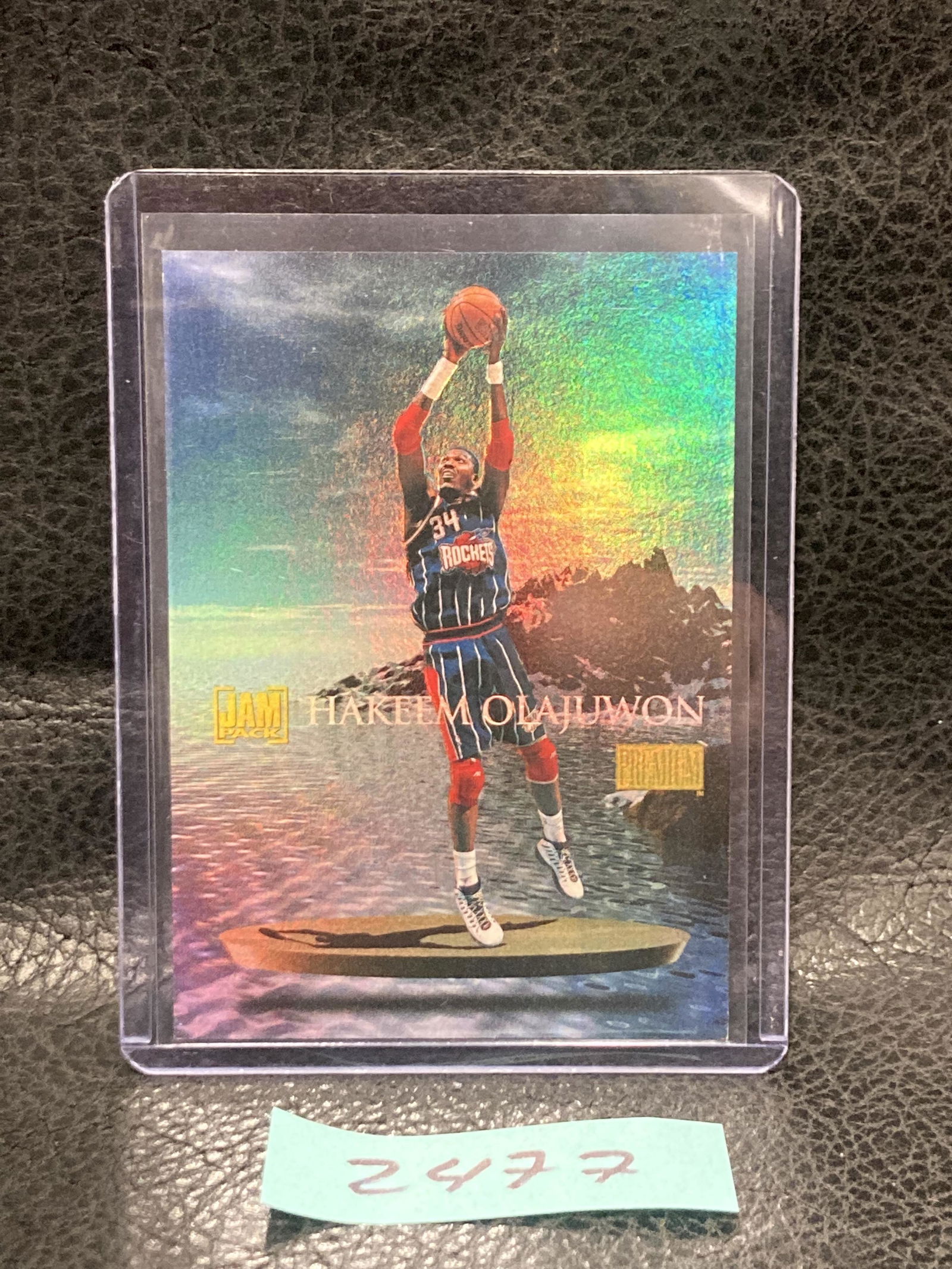 Hakeem Olajuwon 1997-98 Skybox Premium Jam Pack Insert Houston Rockets #4 (1 of 2)