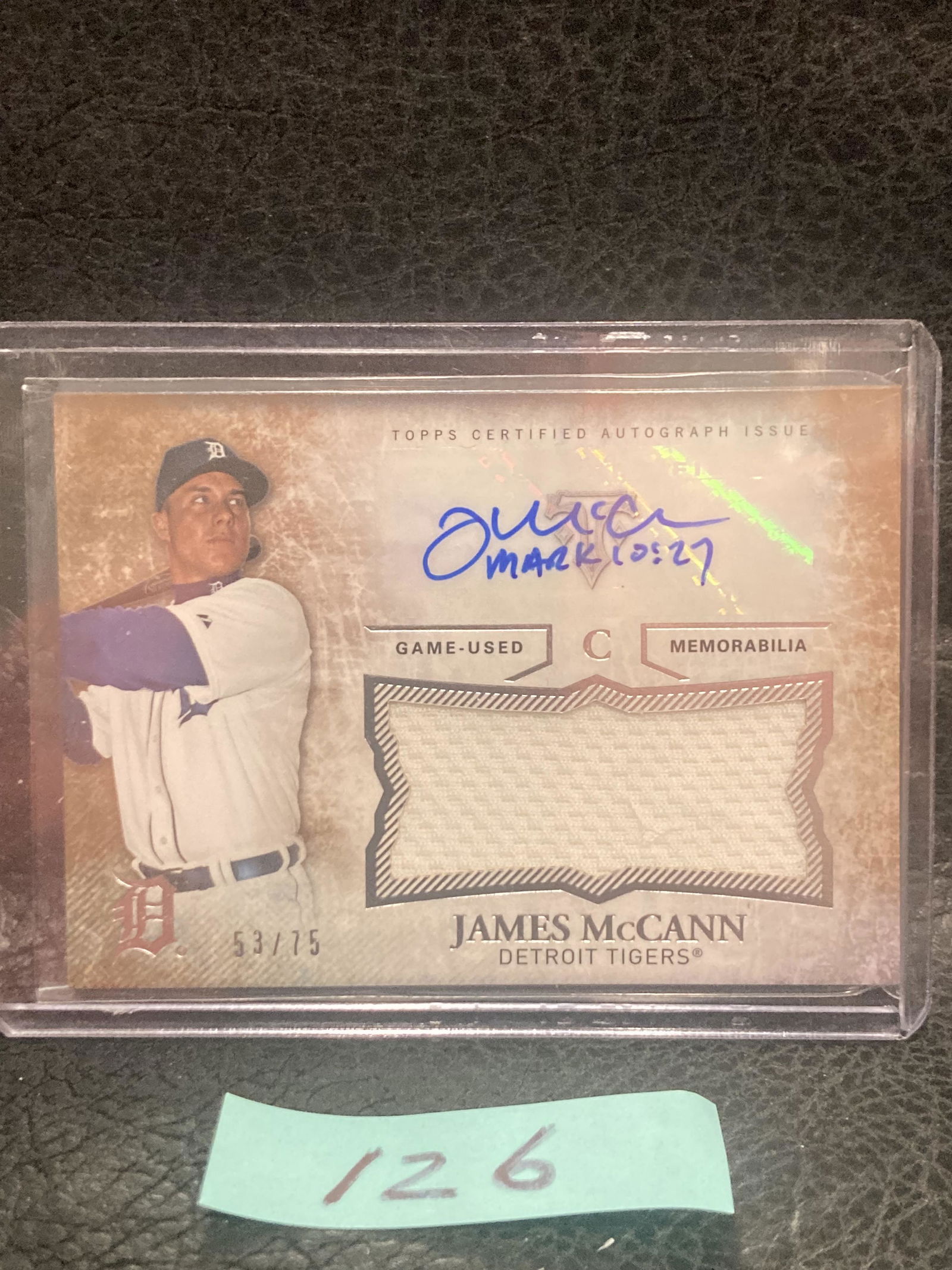 James Mccann 2015 Topps Auto Autograph Tigers New York Mets (1 of 2)