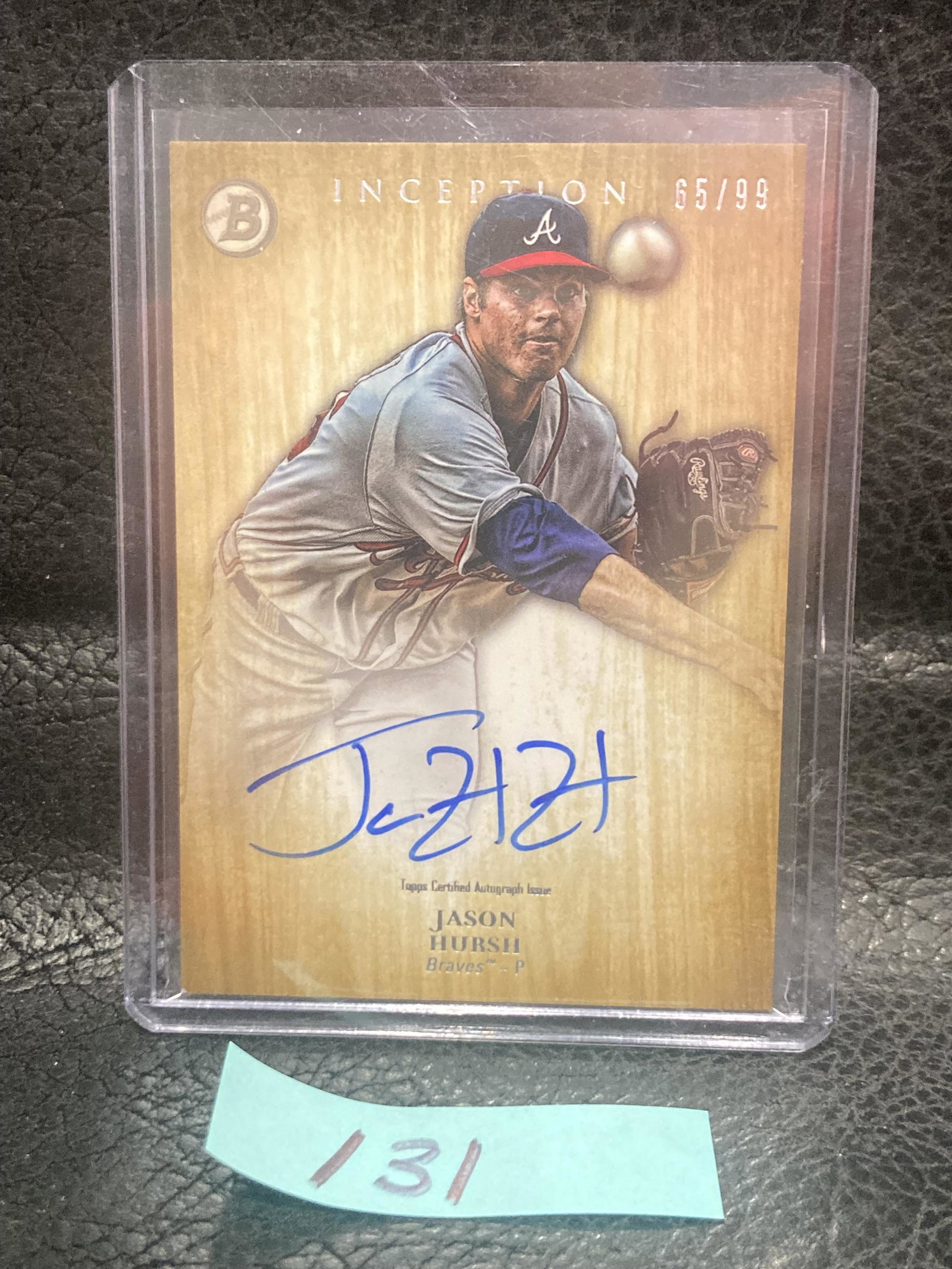 Jason Hursh 2014 Bowman Inception Yellow Rookie Autograph Auto #/99 Braves (1 of 2)