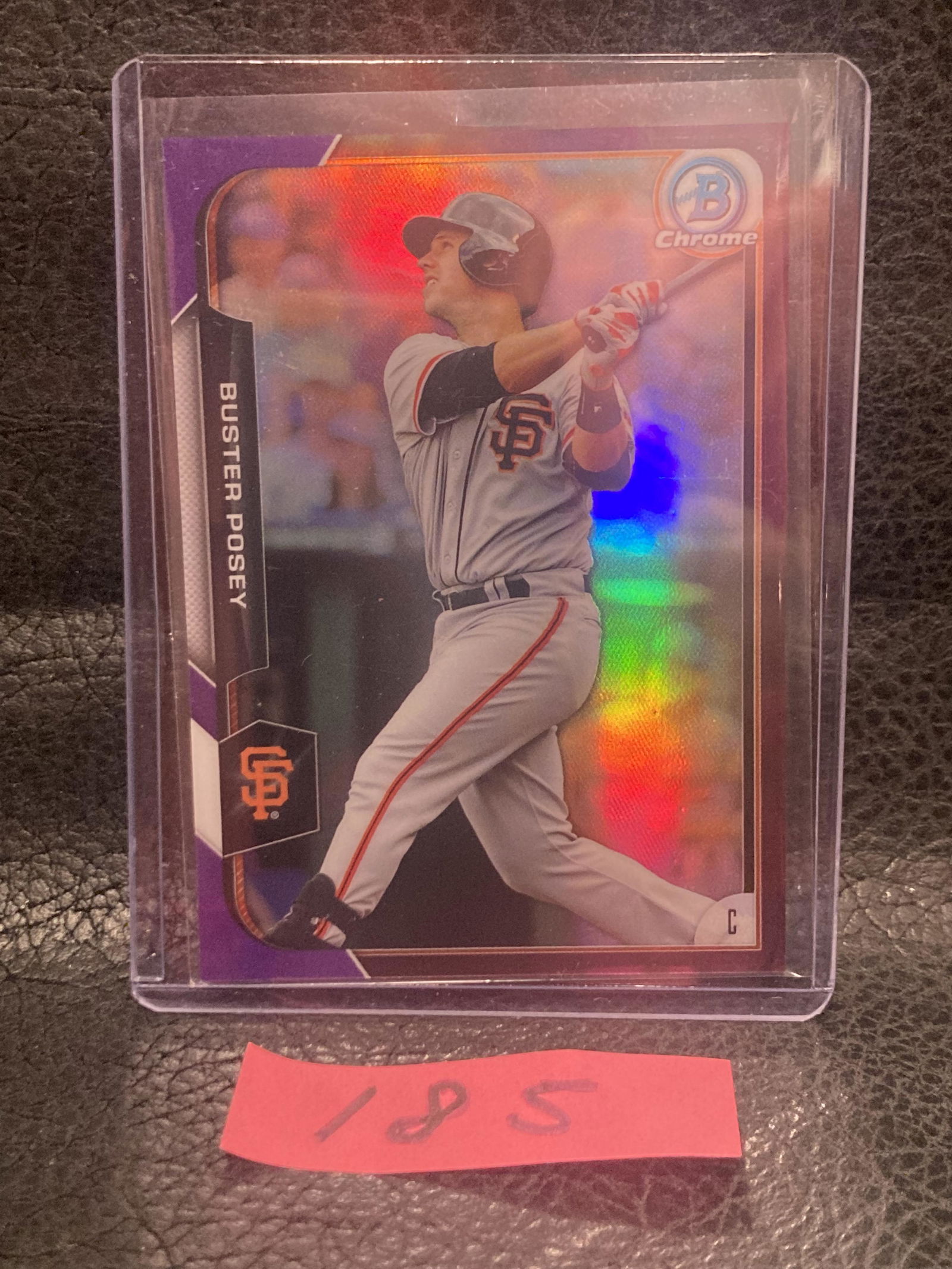 Buster Posey 2015 Bowman Chrome Purple Refractors #/250 San Francisco Giants (1 of 2)
