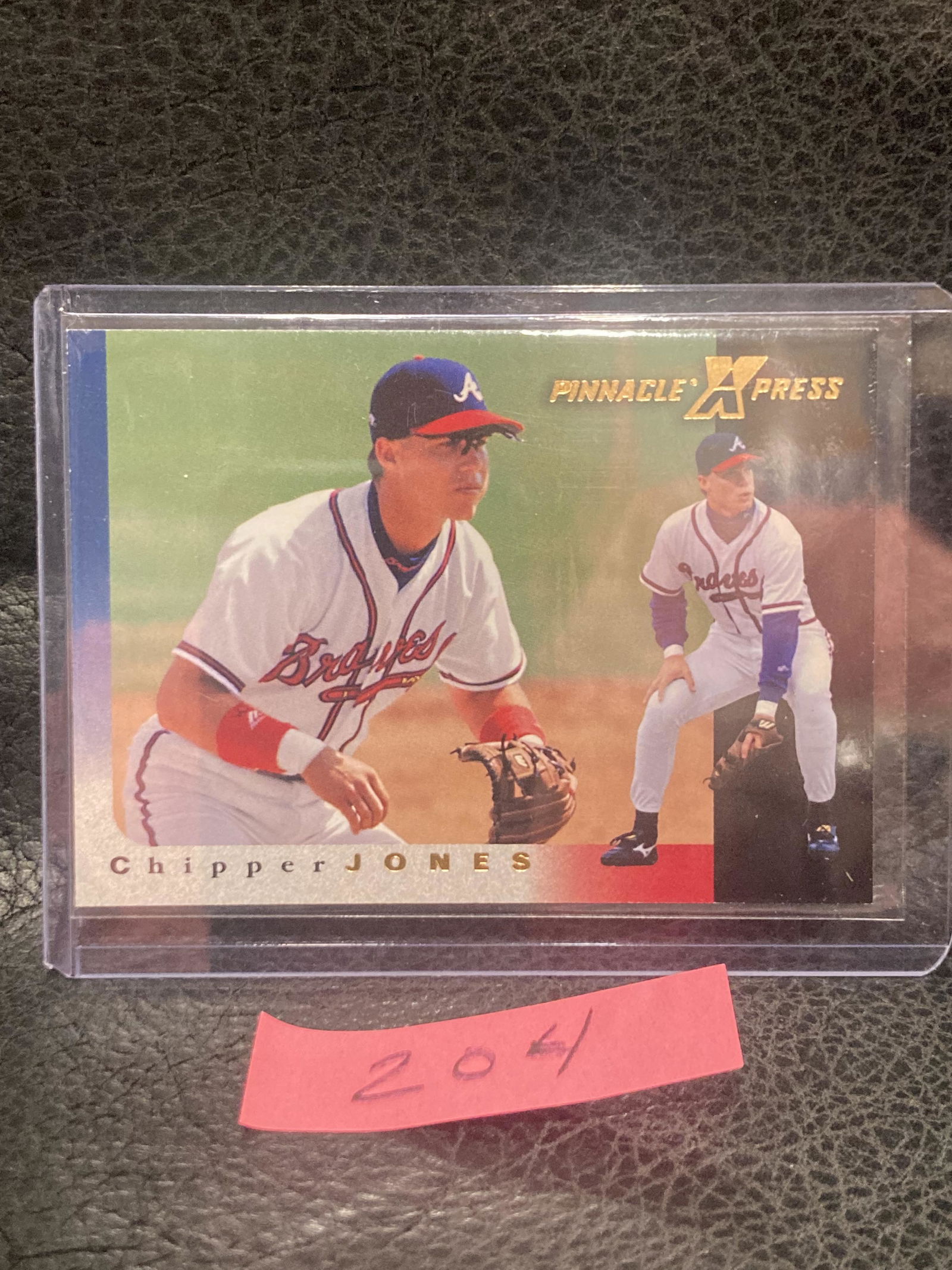 Chipper Jones 1997 Pinnacle Express Card #23 Atlanta Braves (1 of 2)
