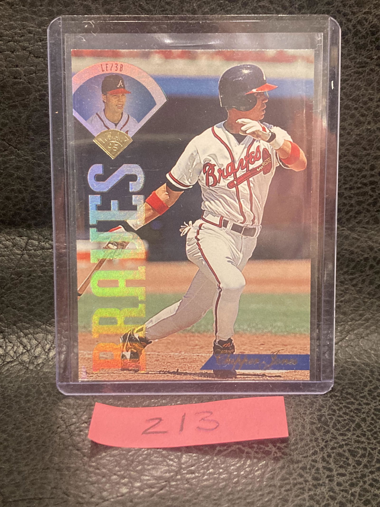 Chipper Jones 1995 Leaf Baseball Card #369 Atlanta Braves Hof (1 of 2)