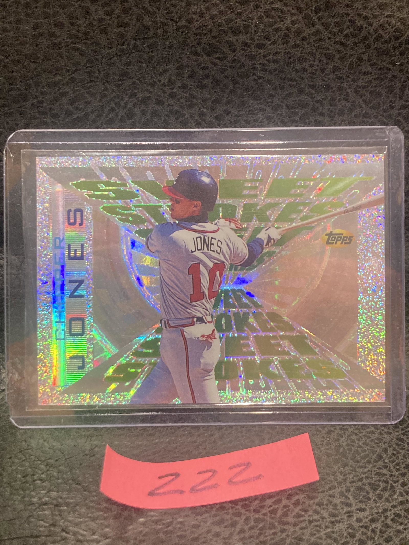 Chipper Jones 1996 Topps Sweet Strokes #SS8 Atlanta Braves Hall Of Fame (1 of 2)