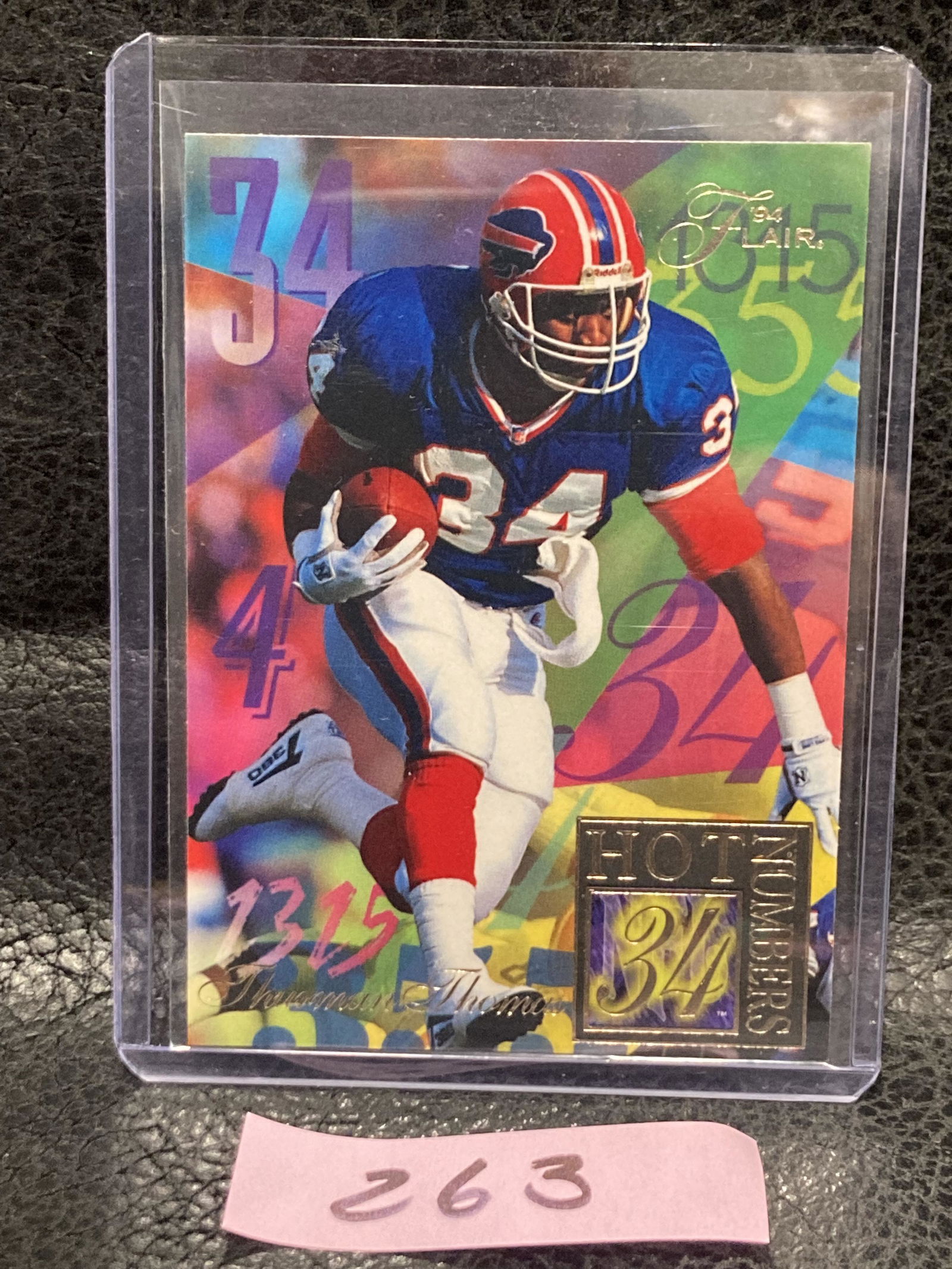 Thurman Thomas 1994 Ultra Flair Hot Numbers Buffalo Bills Football Card #14 (1 of 2)