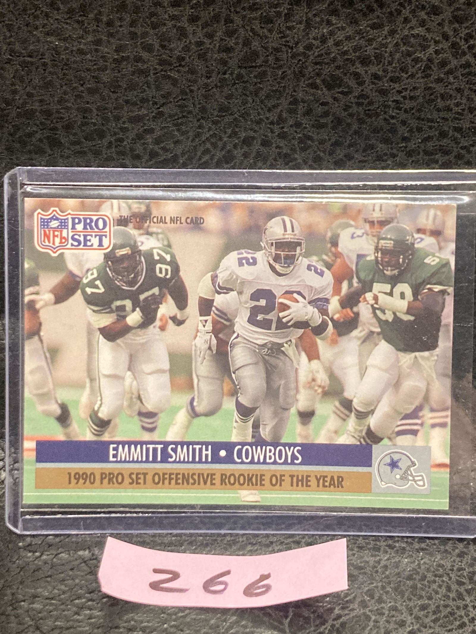 Emmitt Smith 1991 Nfl Pro Set Football Offensive Rookie Of The Year #1 Cowyboys (1 of 2)