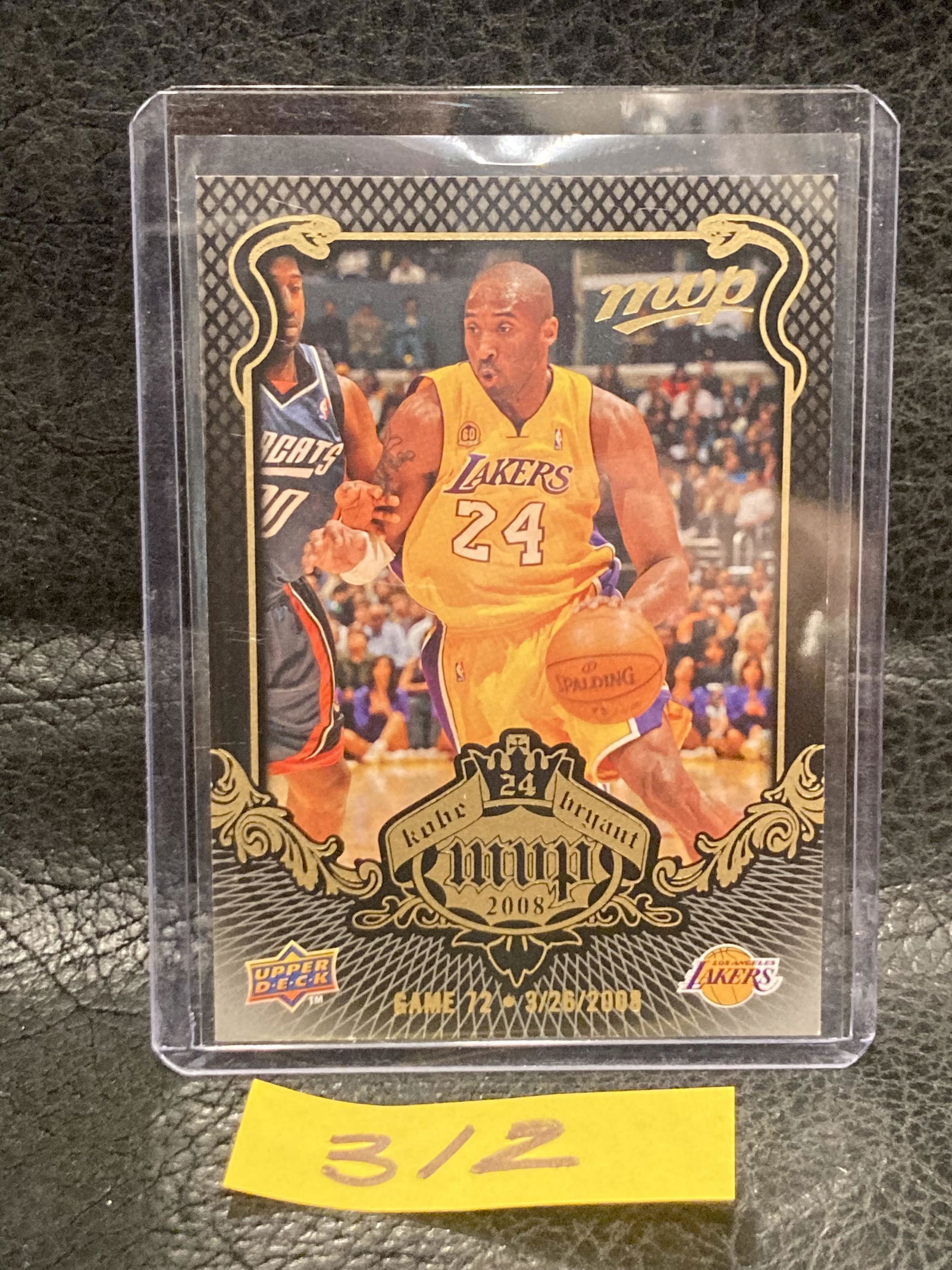 Kobe Bryant 2008-09 Upper Deck MVP Los Angels Lakers MVP #KB-72 (1 of 2)