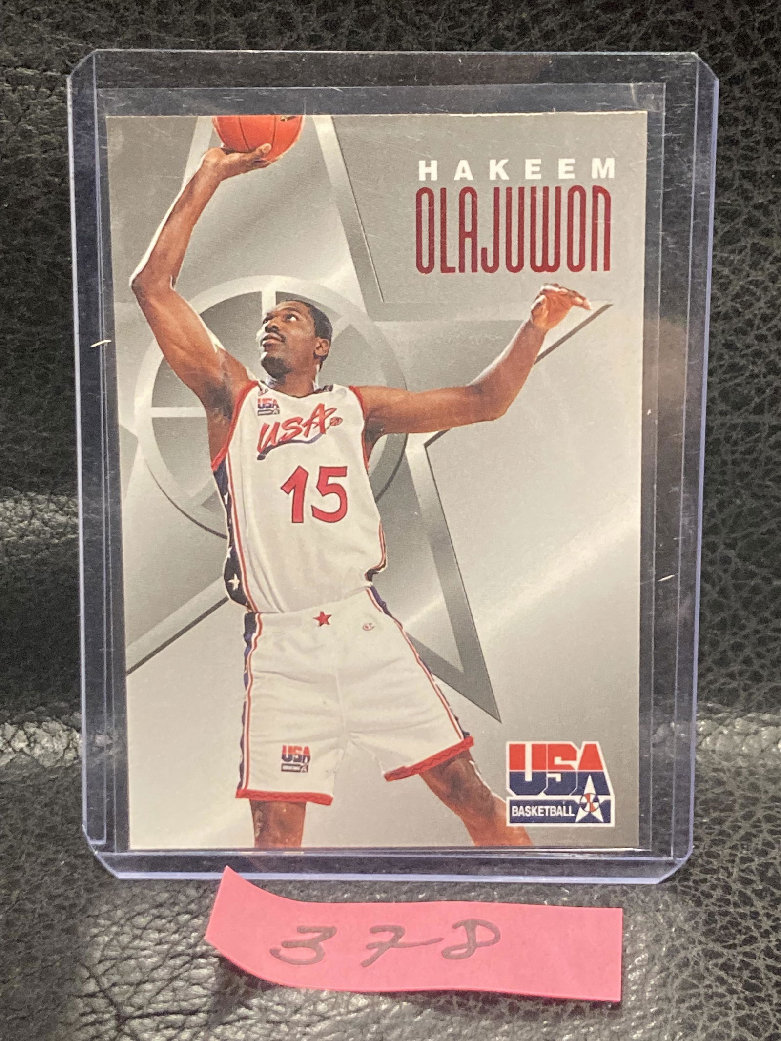 Hakeem Olajuwon 1996 Fleer Skybox Texaco # 6 Team USA Basketball Card Olympics (1 of 2)