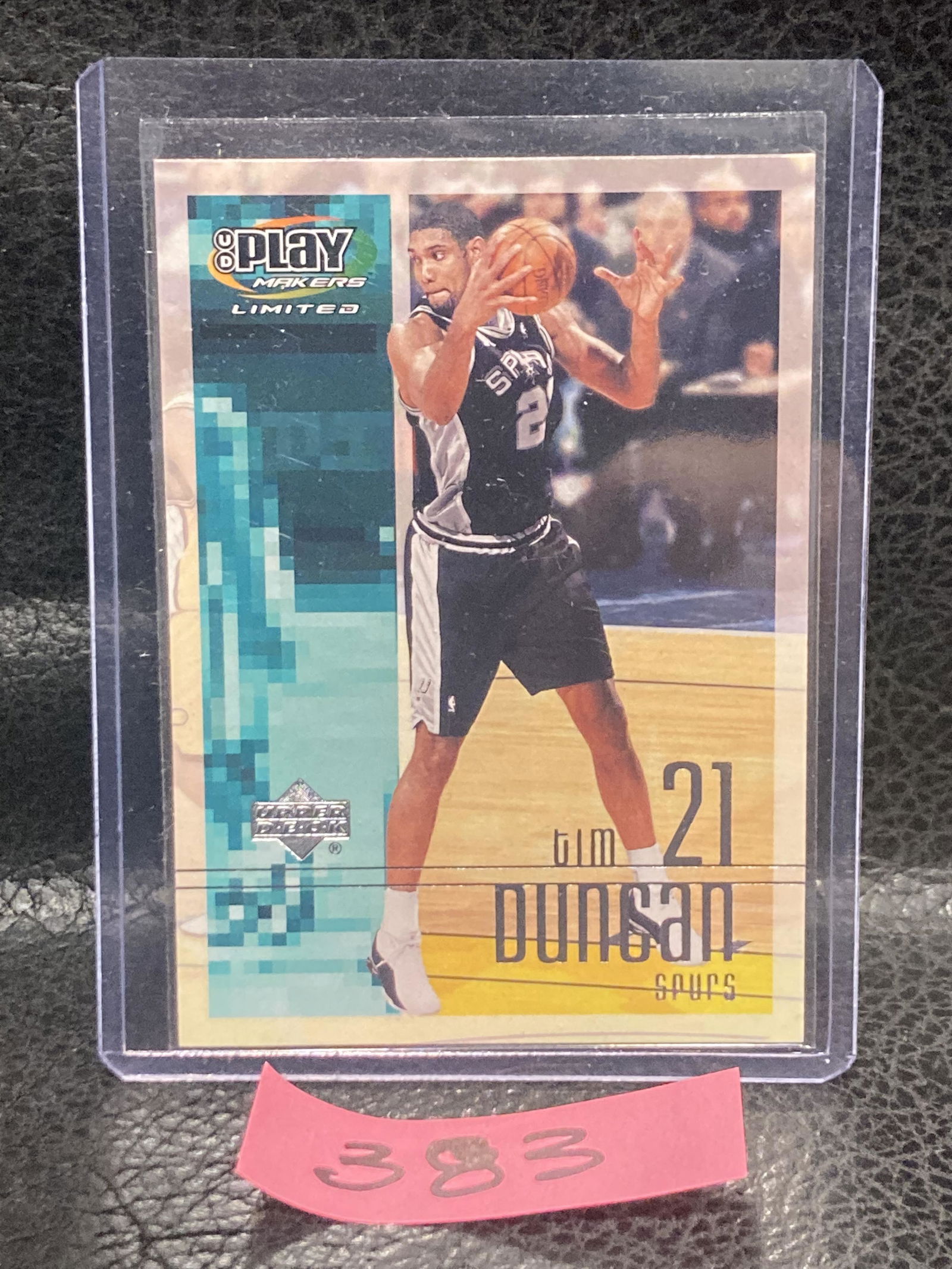 Tim Duncan 2001-02 Upper Deck Playmakers Basketball #84 Spurs (1 of 2)