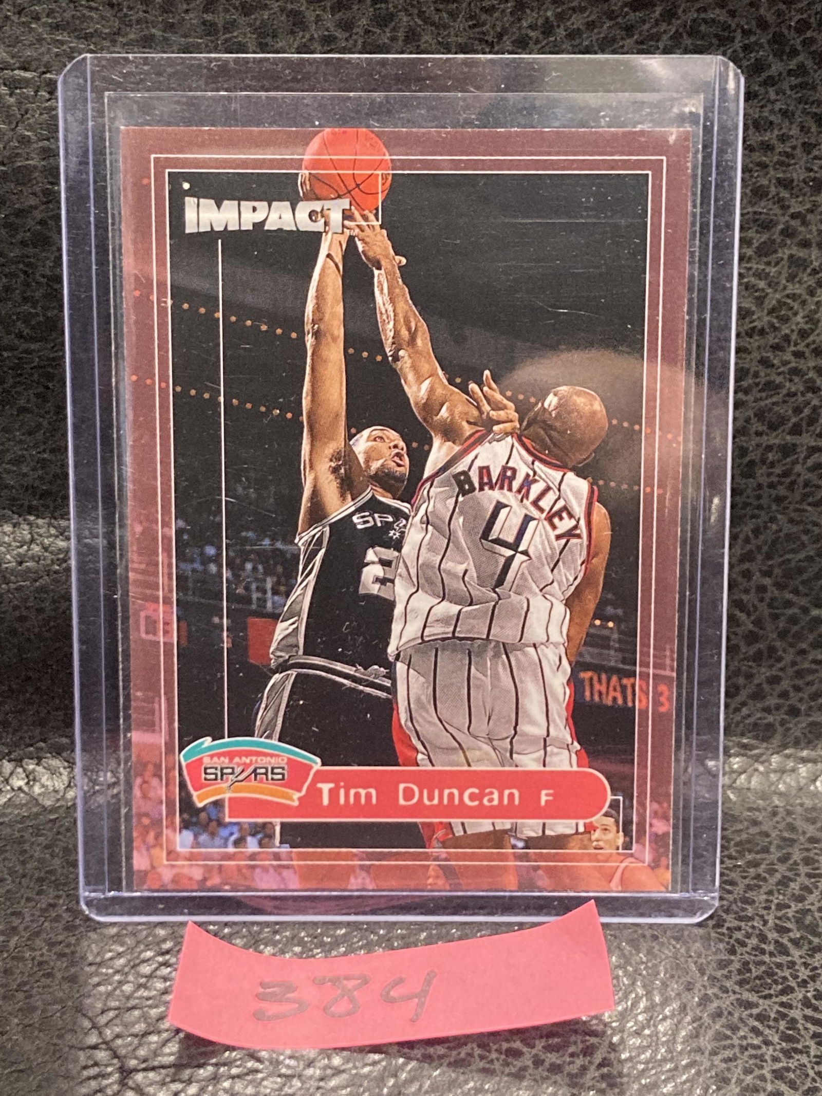 Tim Duncan 1999 Fleer Impact Basketball Card #1 San Antonio Spurs HOF (1 of 2)