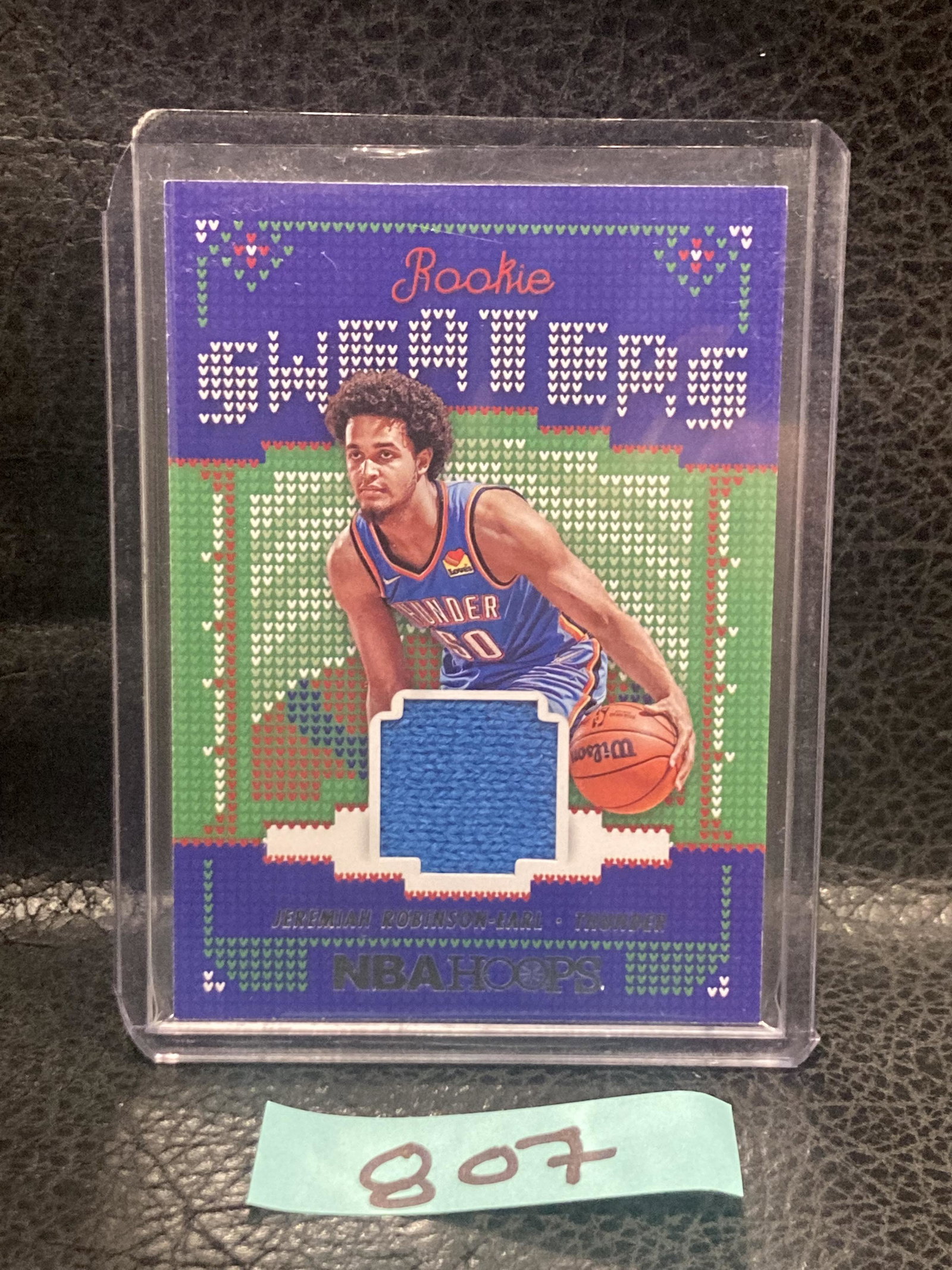 Jeremiah Robinson Earl 2021-22 Nba Hoops Holiday Okc Thunder Rookie Sweater: Jeremiah Robinson Earl 2021-22 Nba Hoops Holiday Okc Thunder Rookie Sweater
