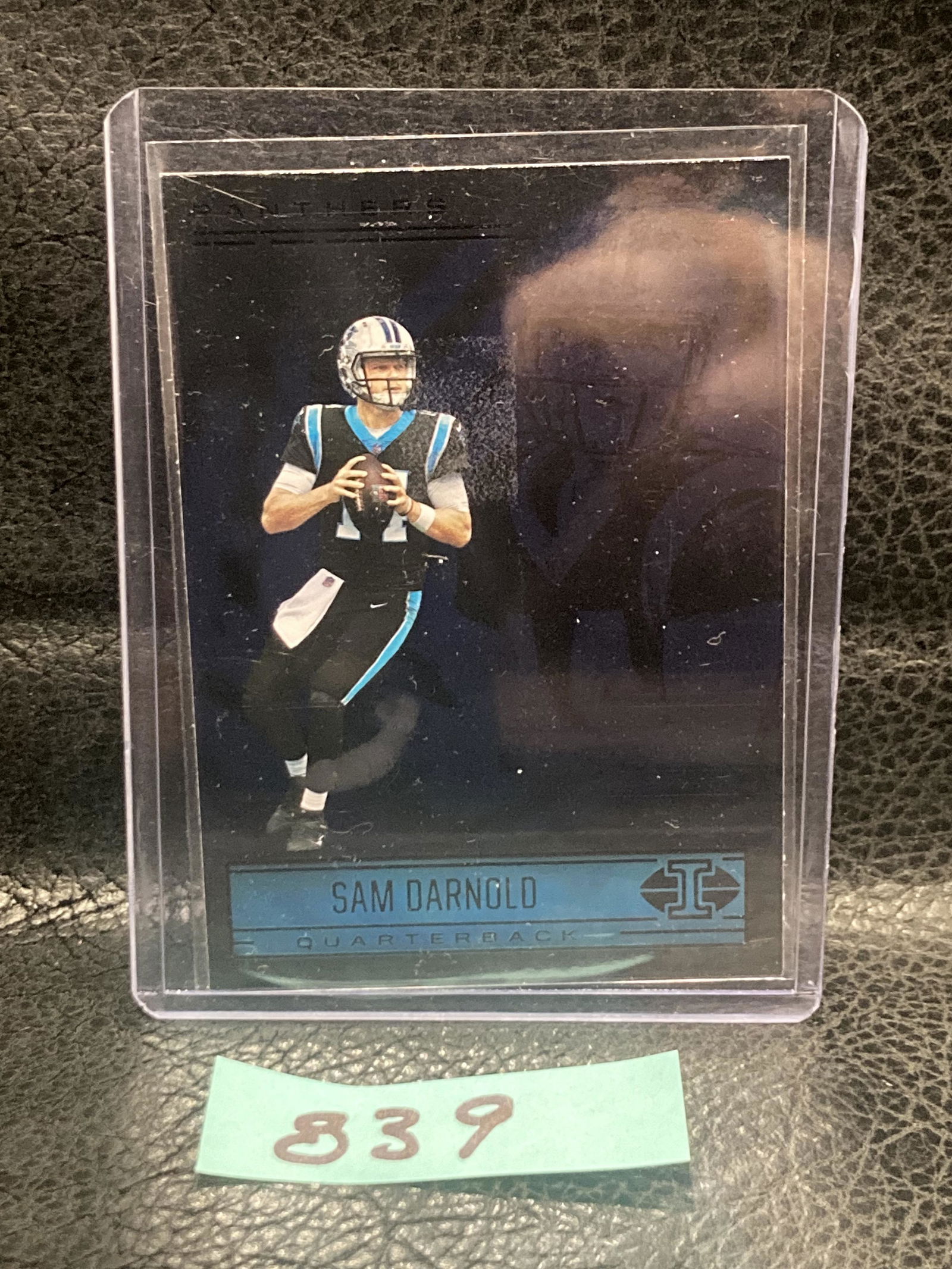 Sam Darnold 2021 Nfl Football Illusions Card #32 Carolina Panthers Sapphire (1 of 2)