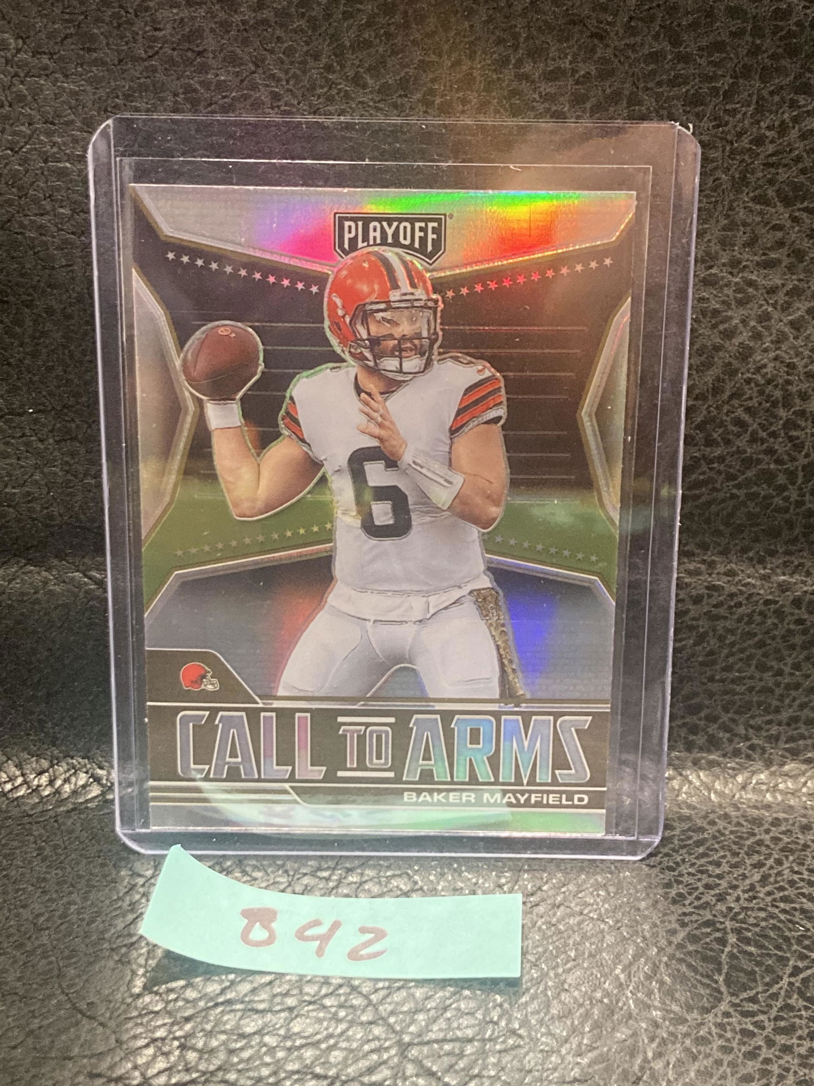 Baker Mayfield 2021 Panini Playoff  Call To Arms Silver Prizm Card Ca-Bma Rams (1 of 2)