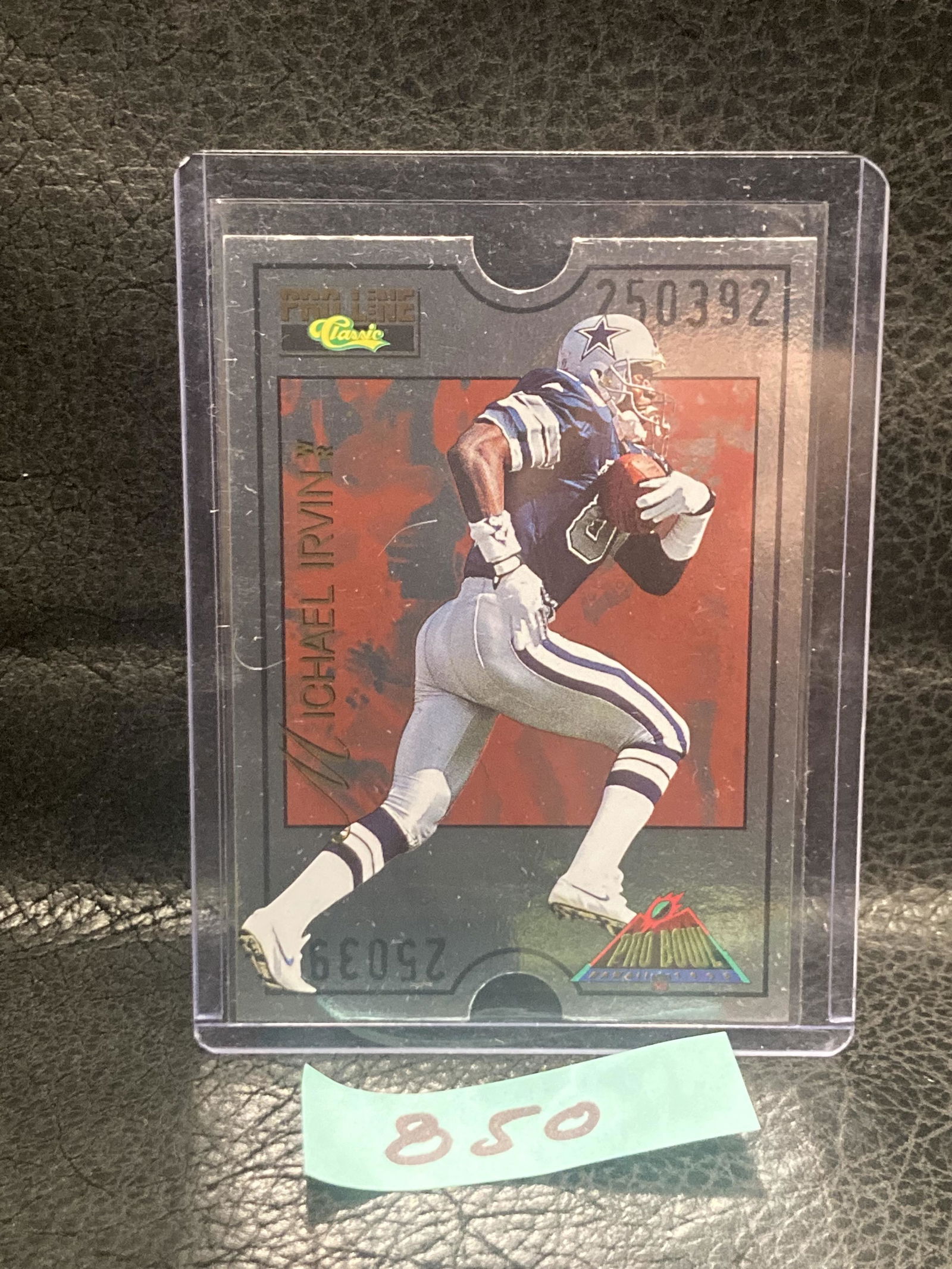 Michael Irvin 1995 Classic Pro Line Pro Bowl Die Cut #PB4 Dallas Cowboys (1 of 2)