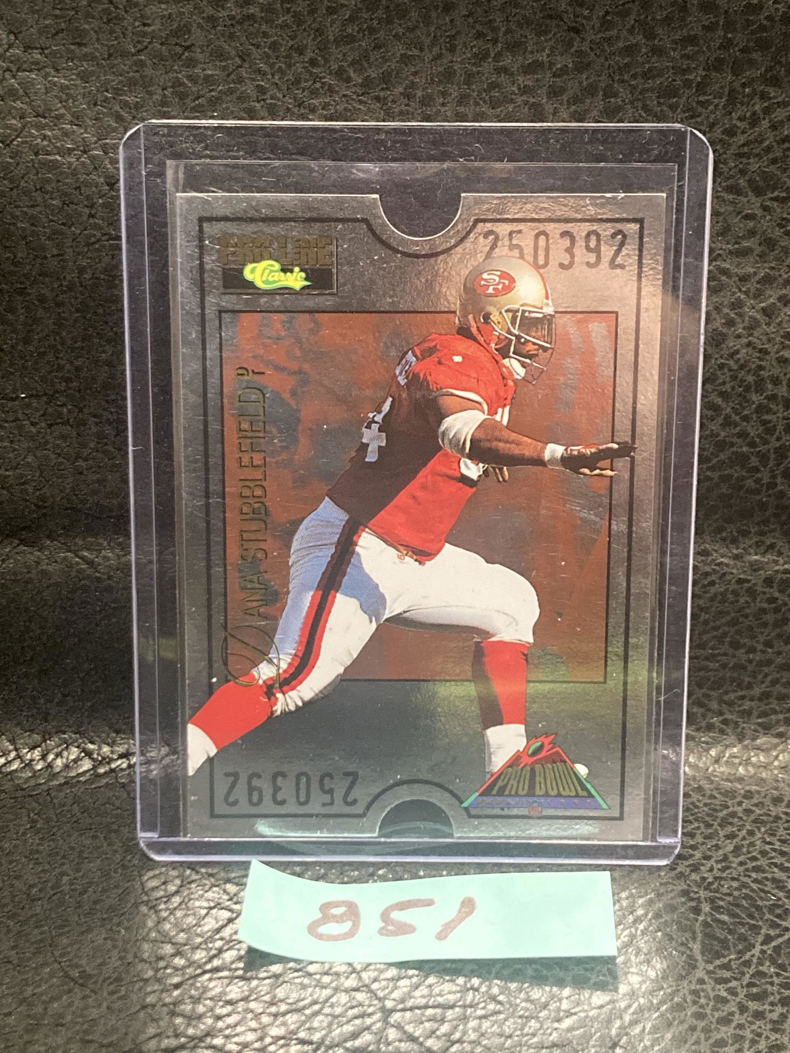 Dana Stubblefield 1995 Classic Pro Line Football Pro Bowl Die Cut Hawaii #PB28 (1 of 2)