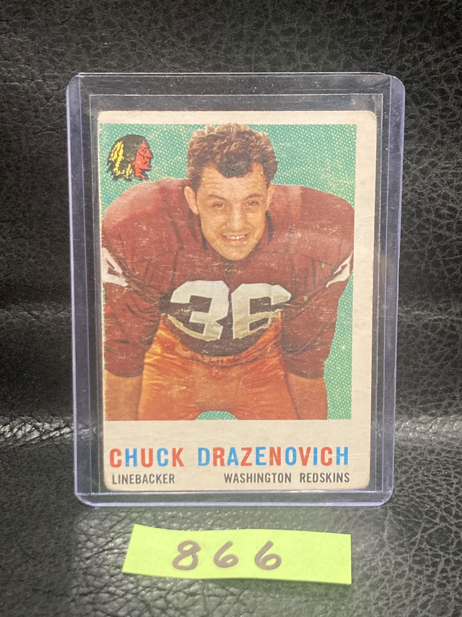 Chuck Drazenovich 1959 Topps Washington Redskins #172 (1 of 2)