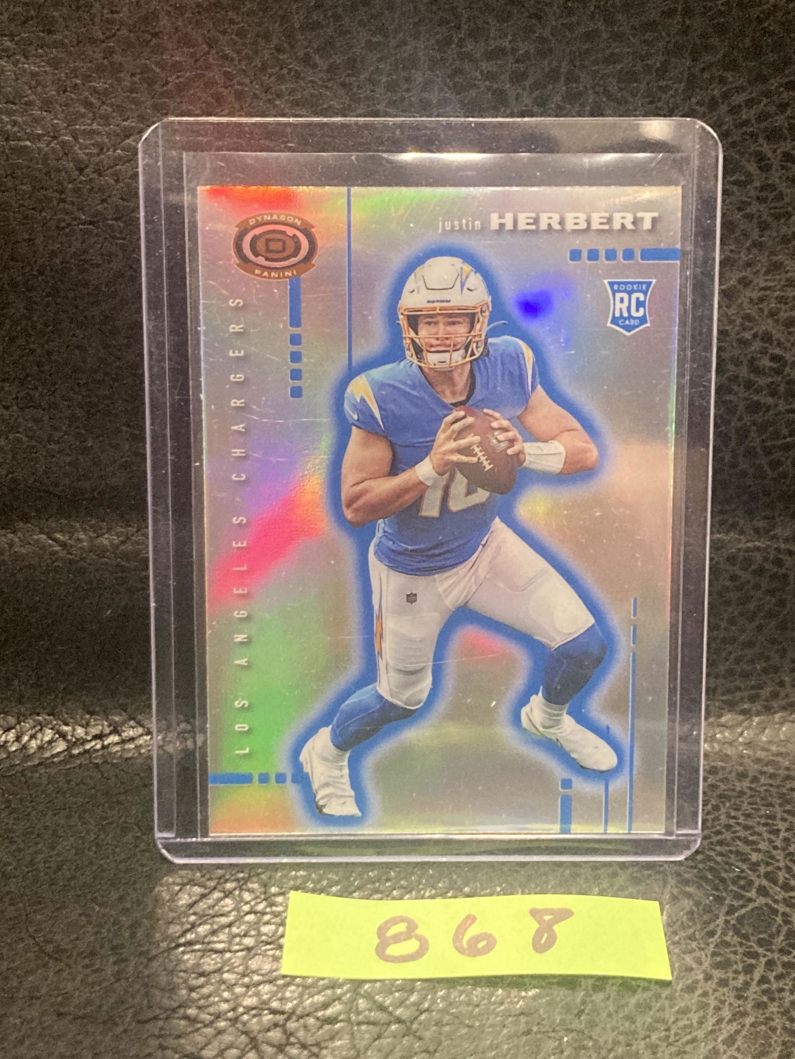 Justin Herbert Jh 2020 Dynagon Silver Prizm #D-3 Chargers Rookie Rc (1 of 2)