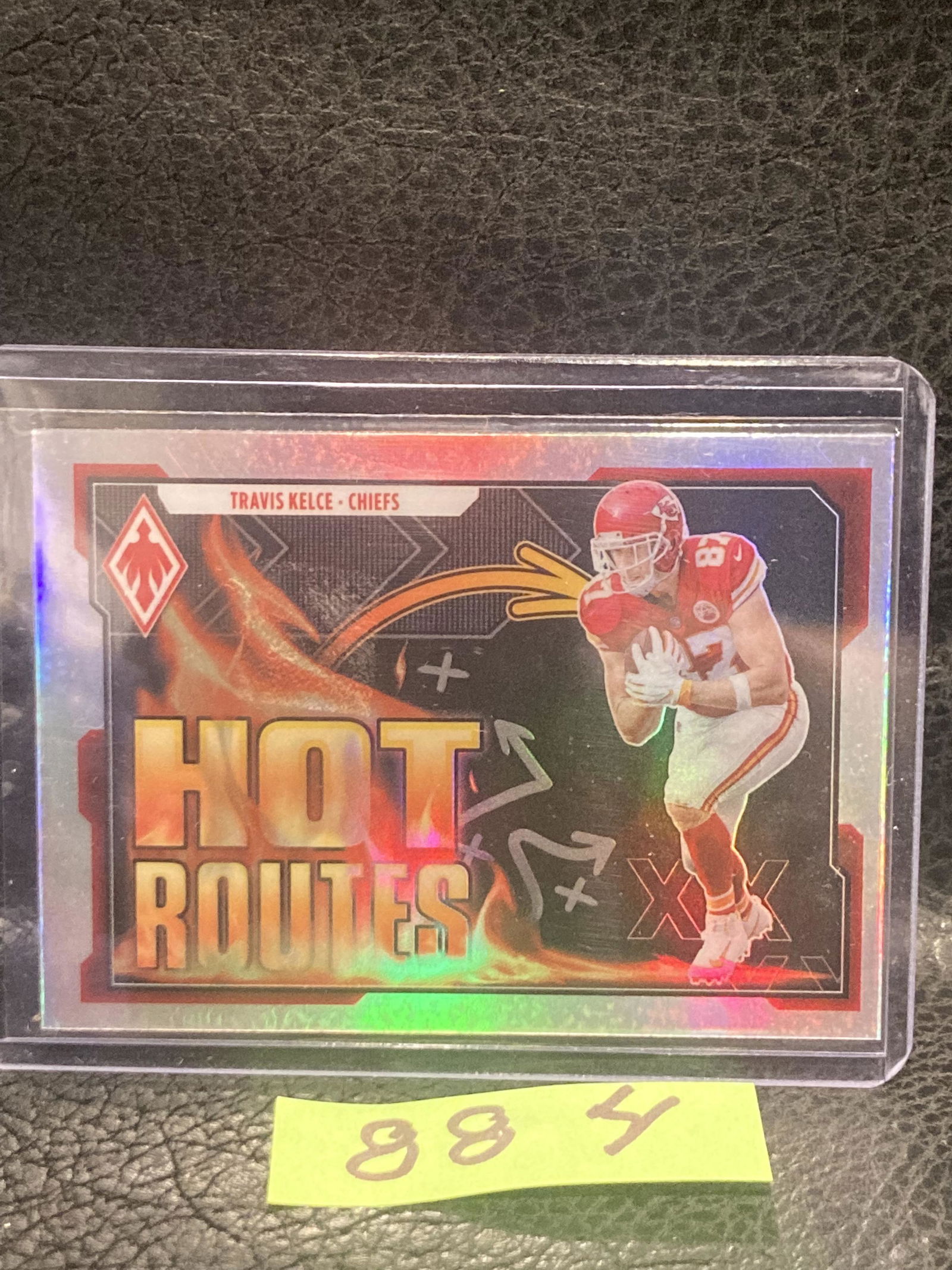 Travis Kelce 2021 Panini Phoenix Hot Routes Silver Refractor Chiefs (1 of 2)