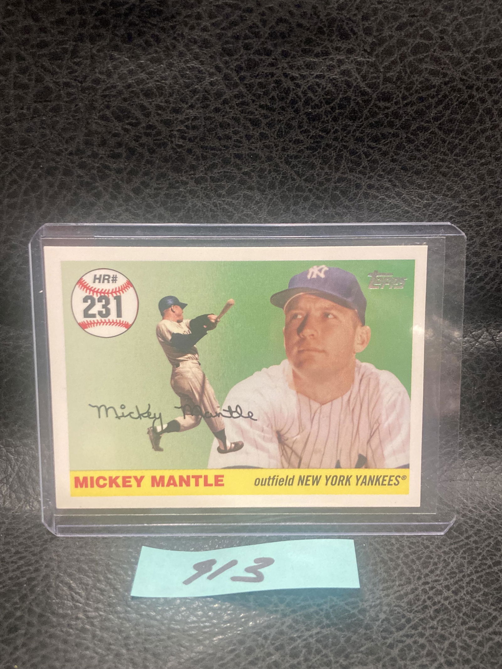 Mickey Mantle 2007 Topps Home Run History #231 New York Yankees Insert Mhr231 (1 of 2)