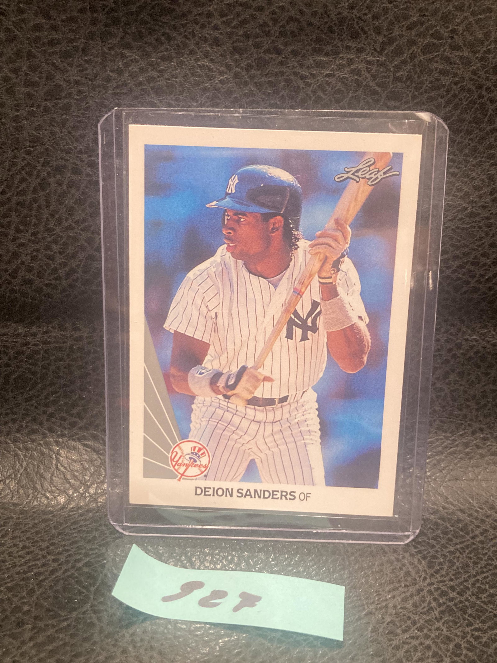 Deion Sanders 1990 Leaf #359 New York Yankees Rookie Rc: Deion Sanders 1990 Leaf #359 New York Yankees Rookie Rc