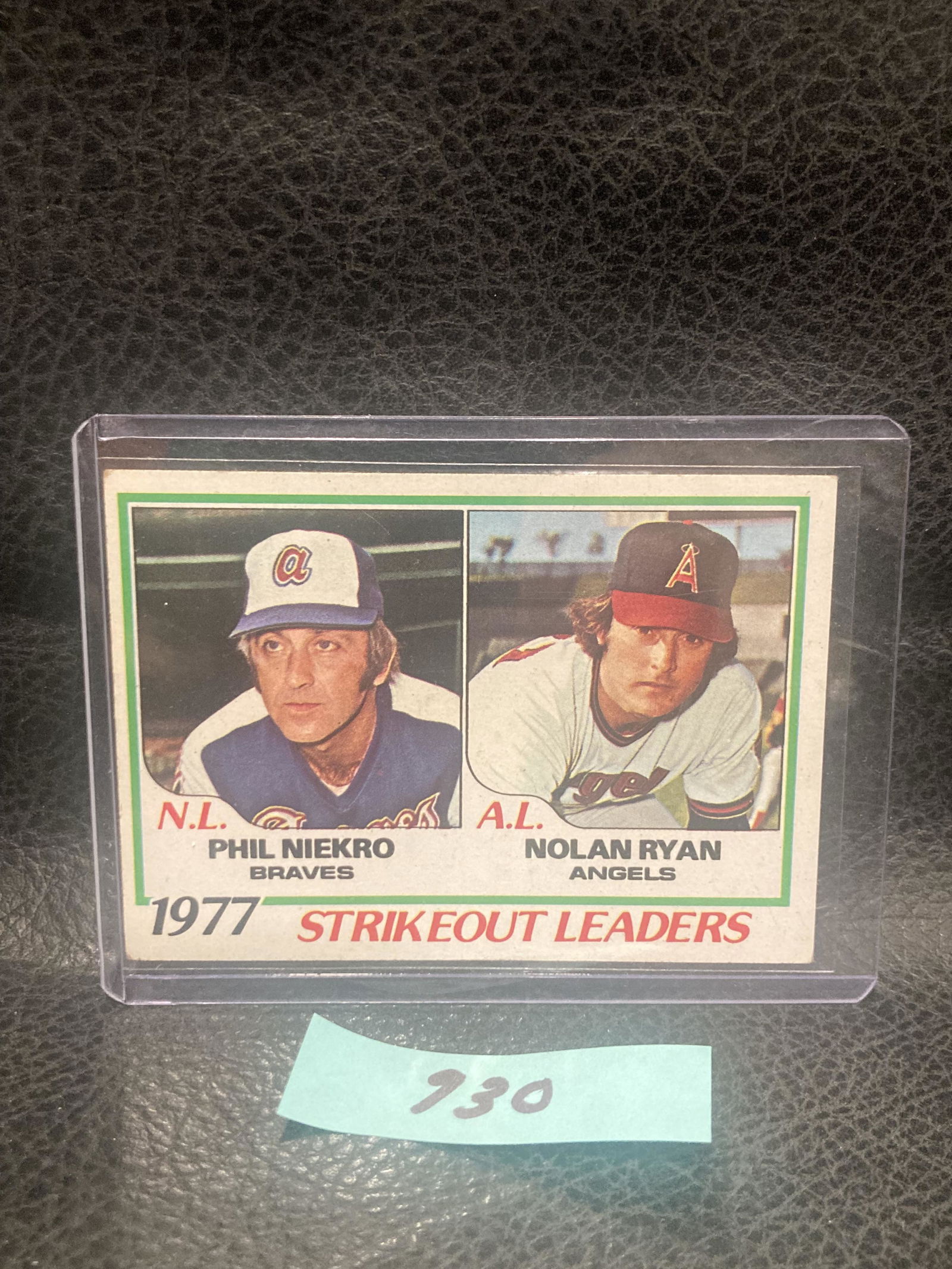 Nolan Ryan Phil Niekro 1978 Topps 1977 Strikeout Leaders Hof #206 (1 of 2)