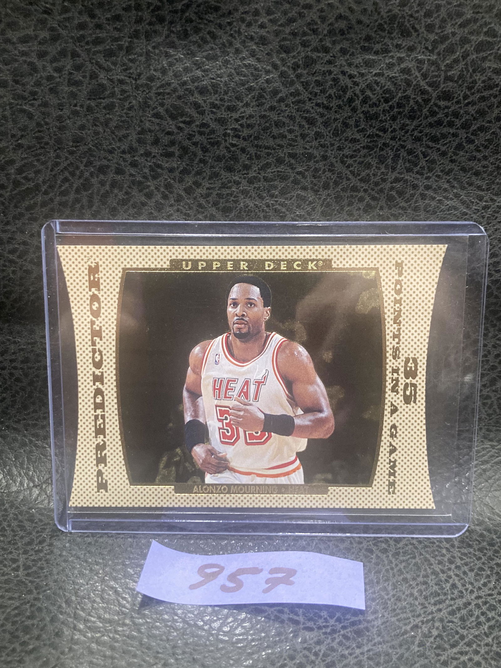 Alonzo Mourning 1996-97 Upper Deck Die Cut Predictor Card # P8 (1 of 2)