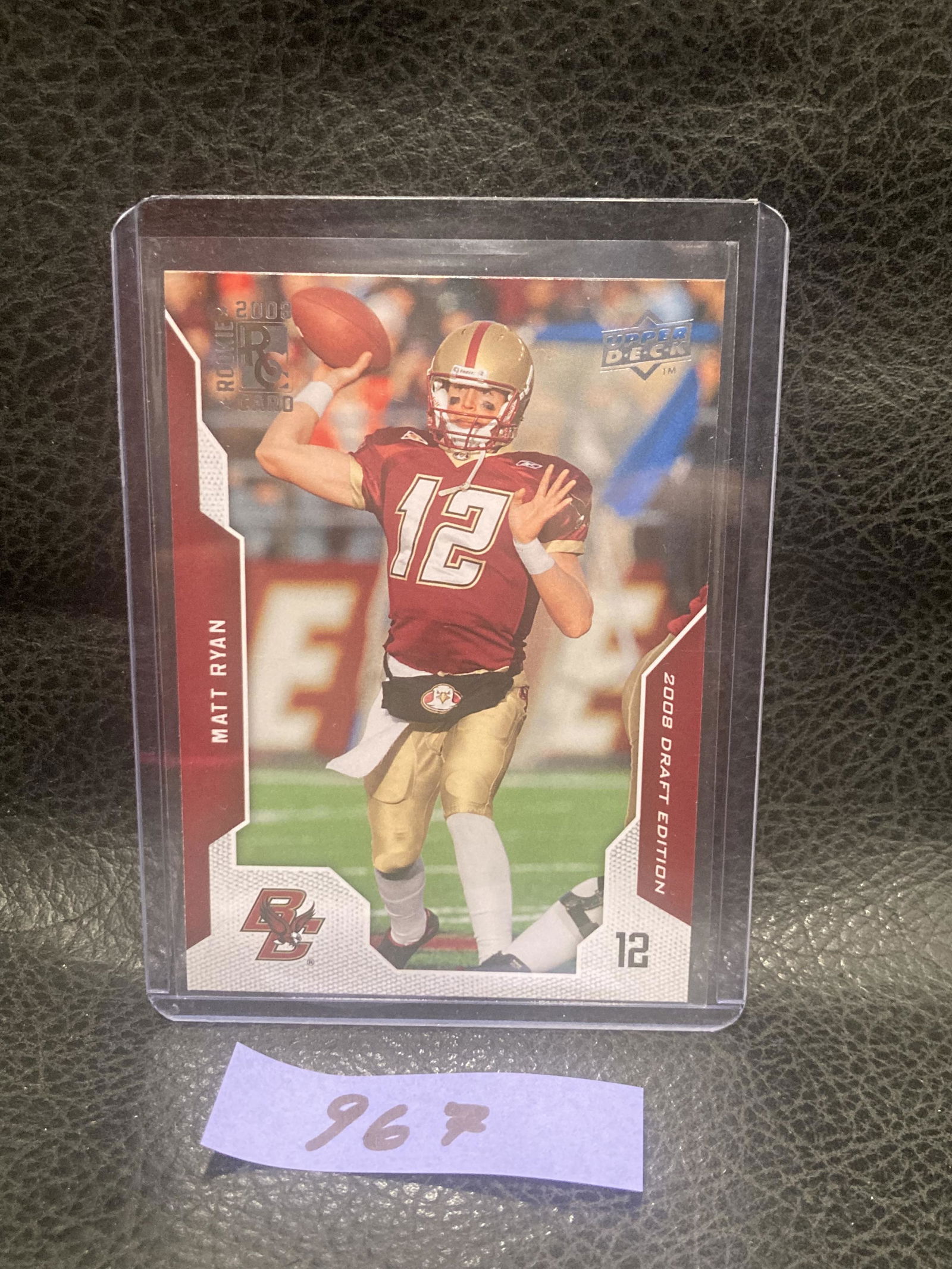 Matt Ryan 2008 Upper Deck Draft Edition Rc #74 Boston College Eagles (1 of 2)