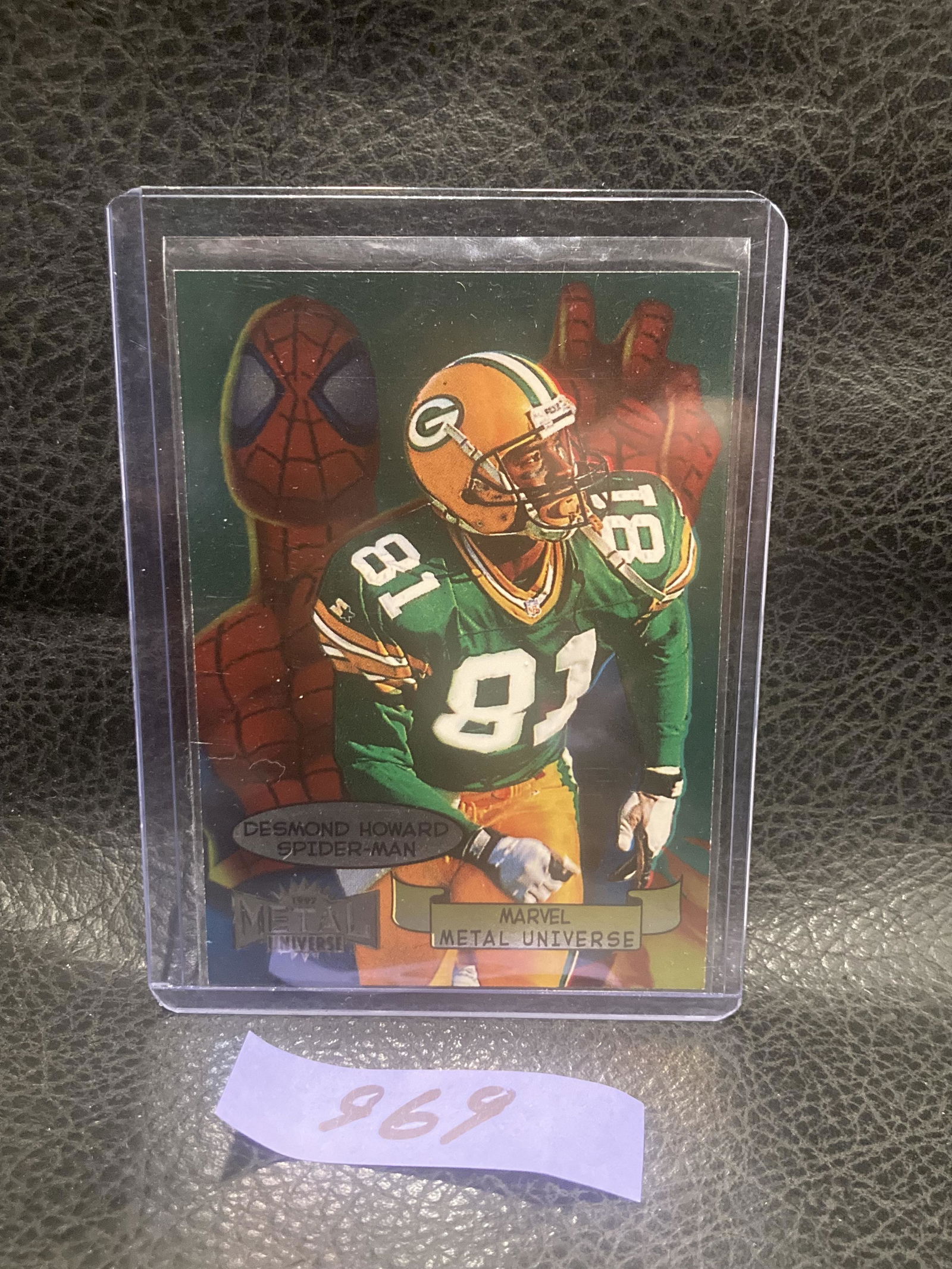 Desmond Howard 1997 Metal Marvel Spiderman Green Bay Packers Michigan Wolverines: Desmond Howard 1997 Metal Marvel Spiderman Green Bay Packers Michigan Wolverines