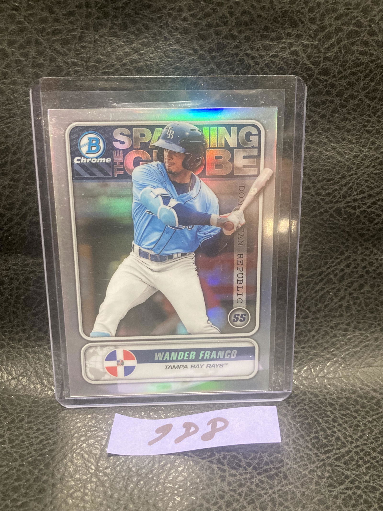 Wander Franco 2020 Bowman Chrome #STG-WF Spanning The Globe Insert Rays (1 of 2)