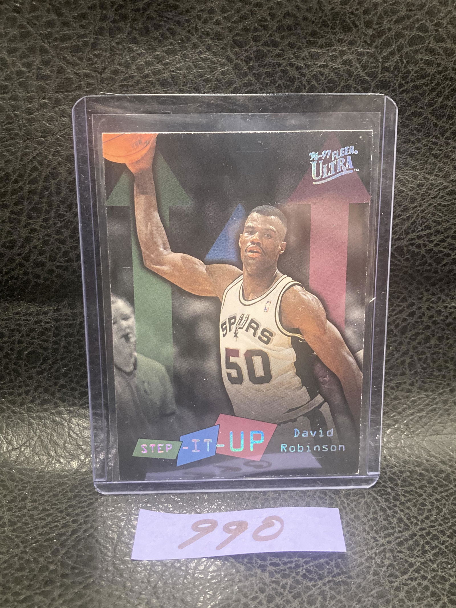 David Robinson 96-97 Fleer Ultra Step It Up Card # 285 San Antonio Spurs 1996-97: David Robinson 96-97 Fleer Ultra Step It Up Card # 285 San Antonio Spurs 1996-97
