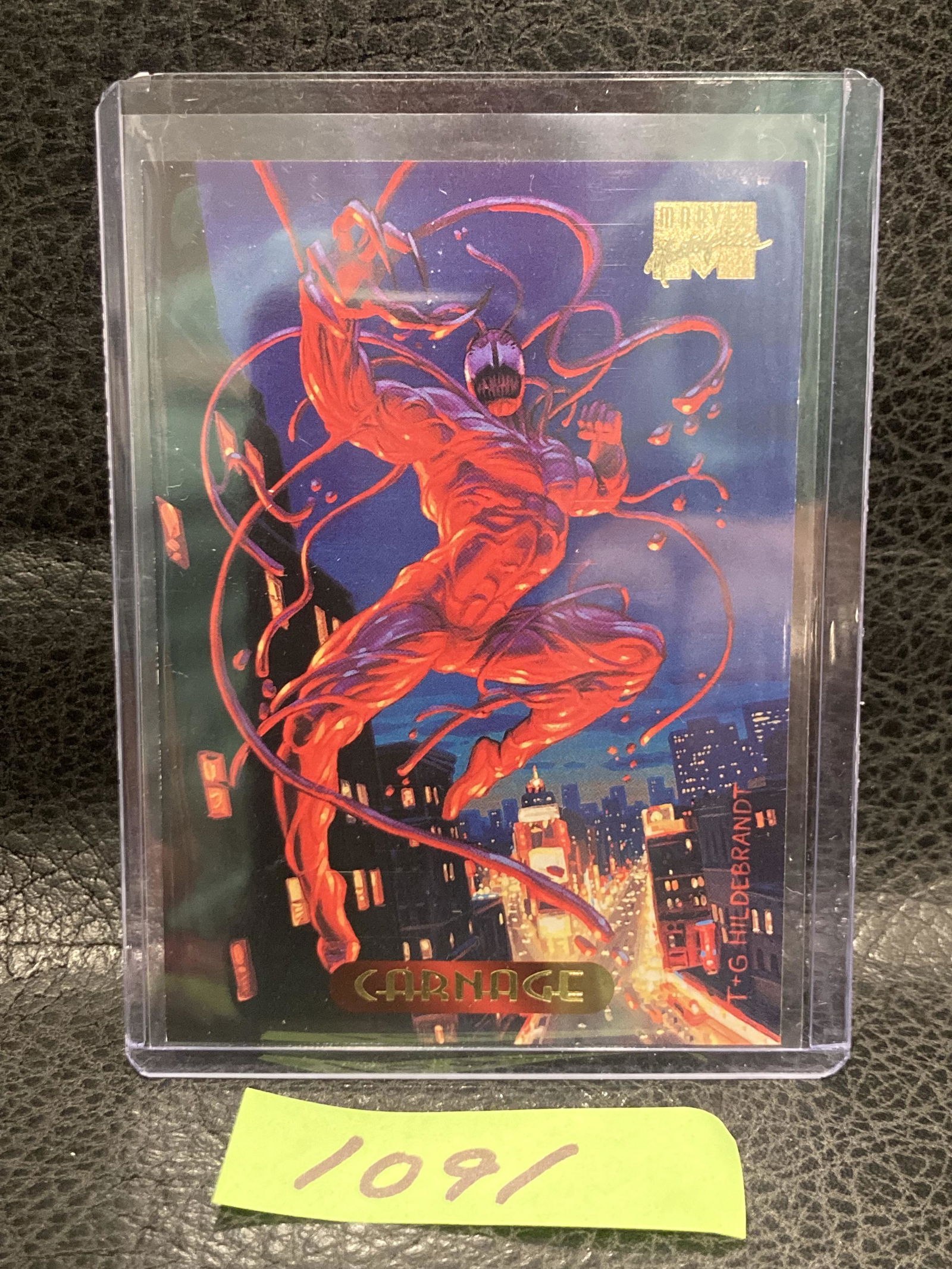 20 Carnage 1994 Fleer Marvel Masterpieces Trading Cards (1 of 2)
