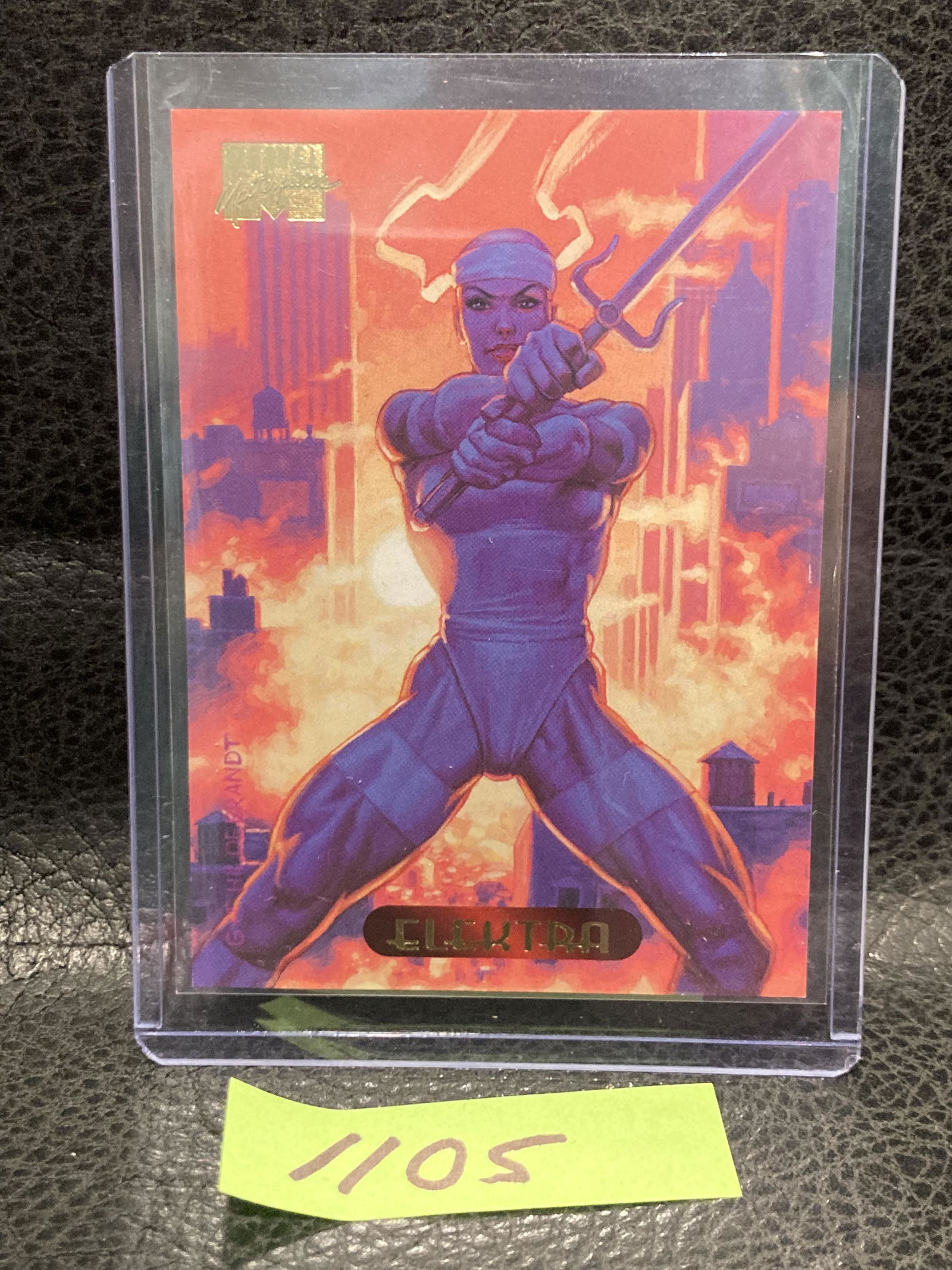 34 Elektra 1994 Fleer Marvel Masterpieces Trading Cards (1 of 2)