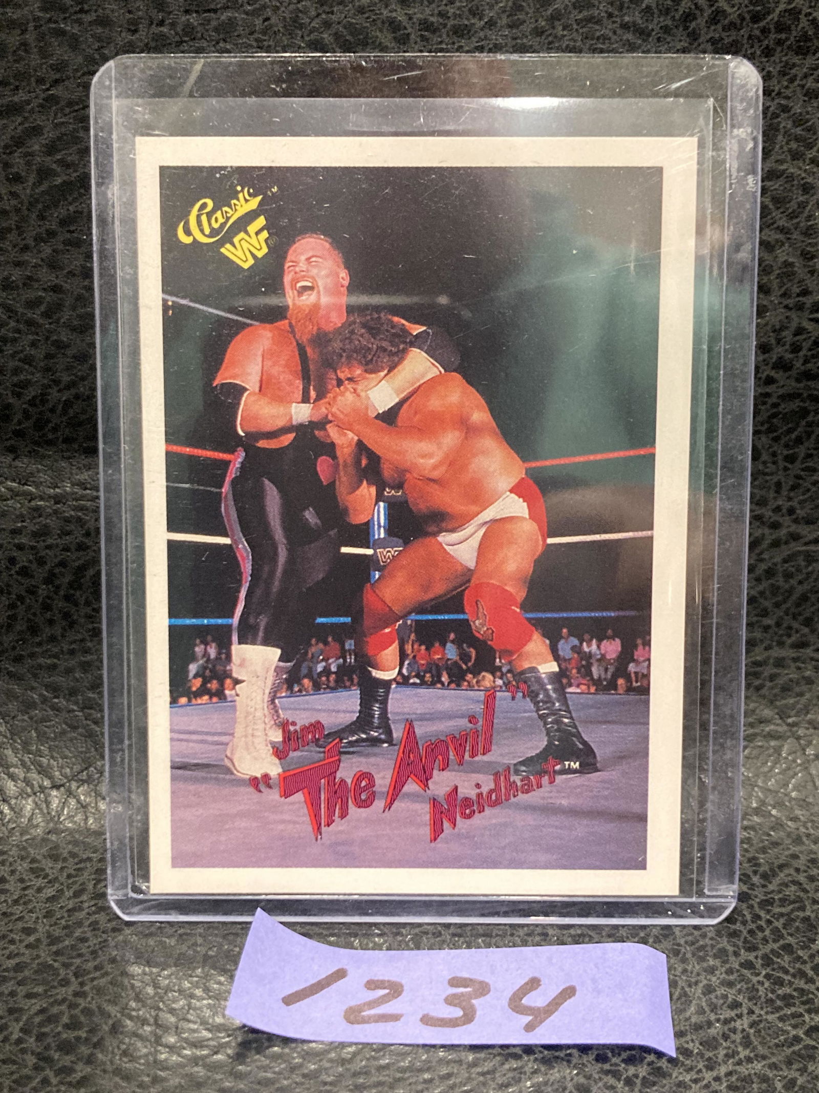 124   Jim "The Anvil" Neidhart 1990 Wwf Wrestling Trading Cards (1 of 2)