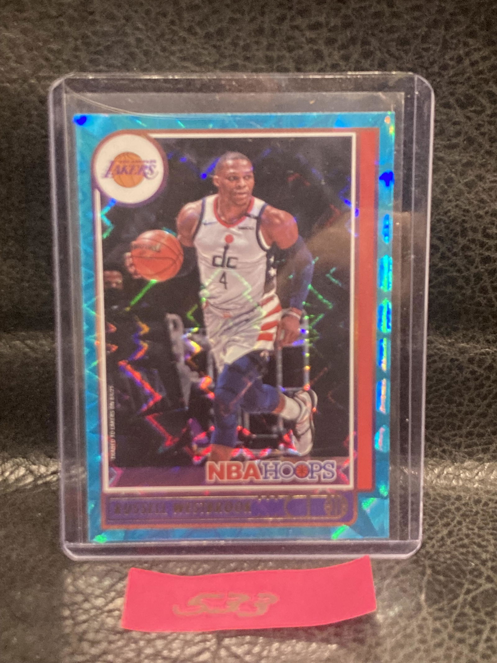 Russell Westbrook 2021-22 Panini Nba Hoops #90 Teal Explosion Parallel Lakers (1 of 2)