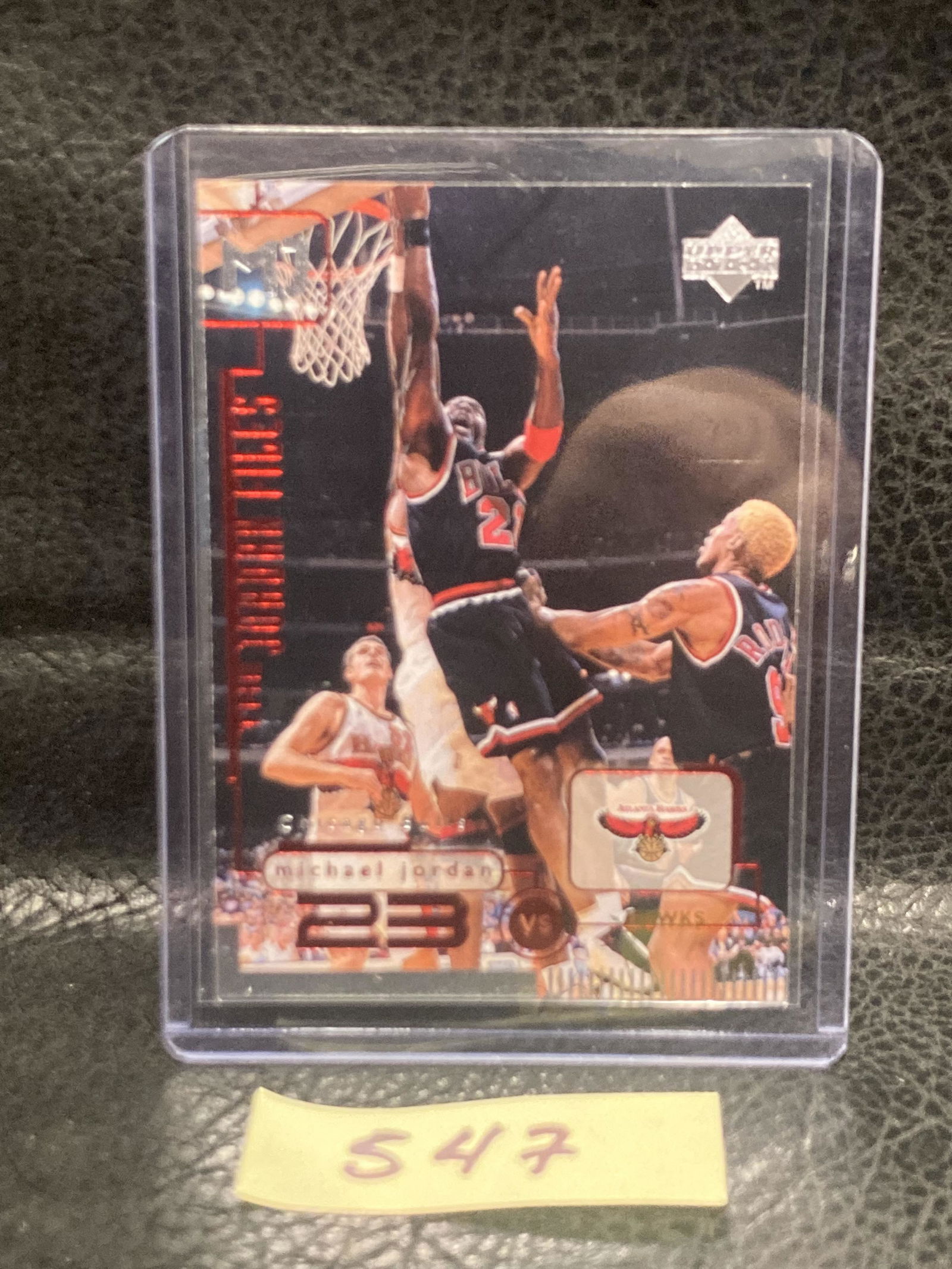 Michael Jordan Upper Deck 1998 The Jordan Files #136 Vs Hawks: Michael Jordan Upper Deck 1998 The Jordan Files #136 Vs Hawks