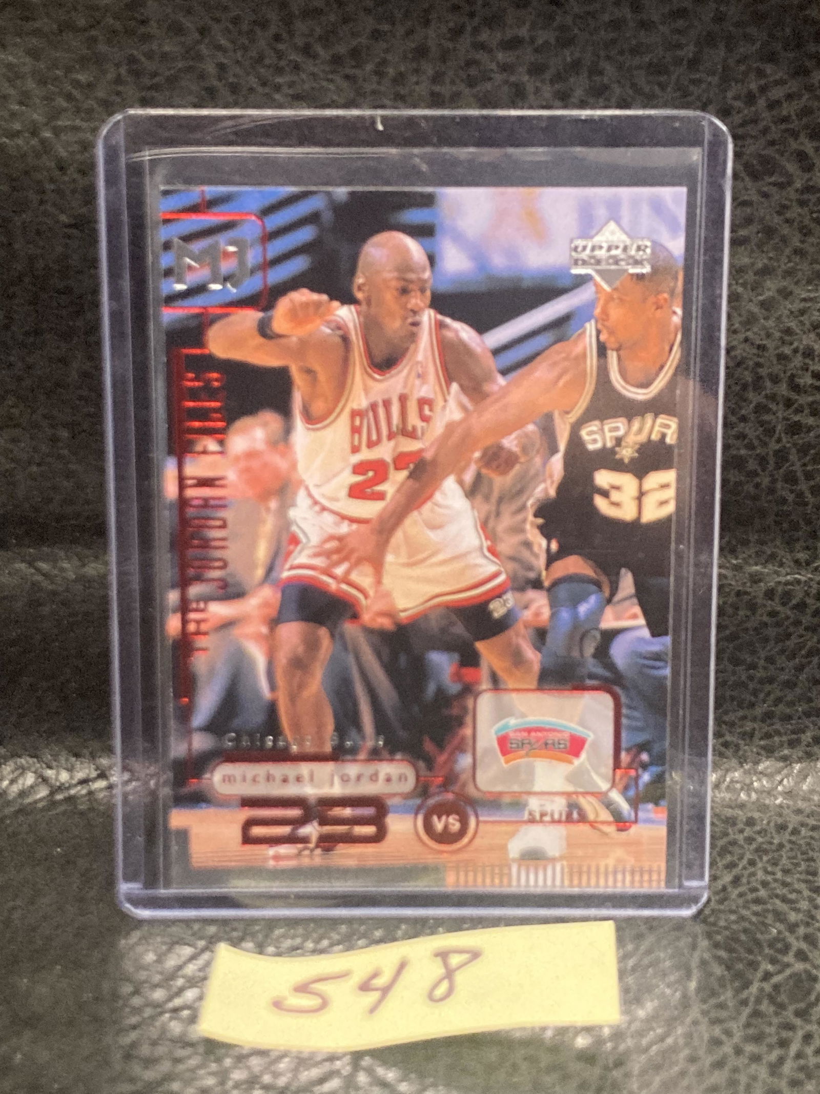 Michael Jordan Upper Deck 1998 The Jordan Files #158 Vs Spurs: Michael Jordan Upper Deck 1998 The Jordan Files #158 Vs Spurs