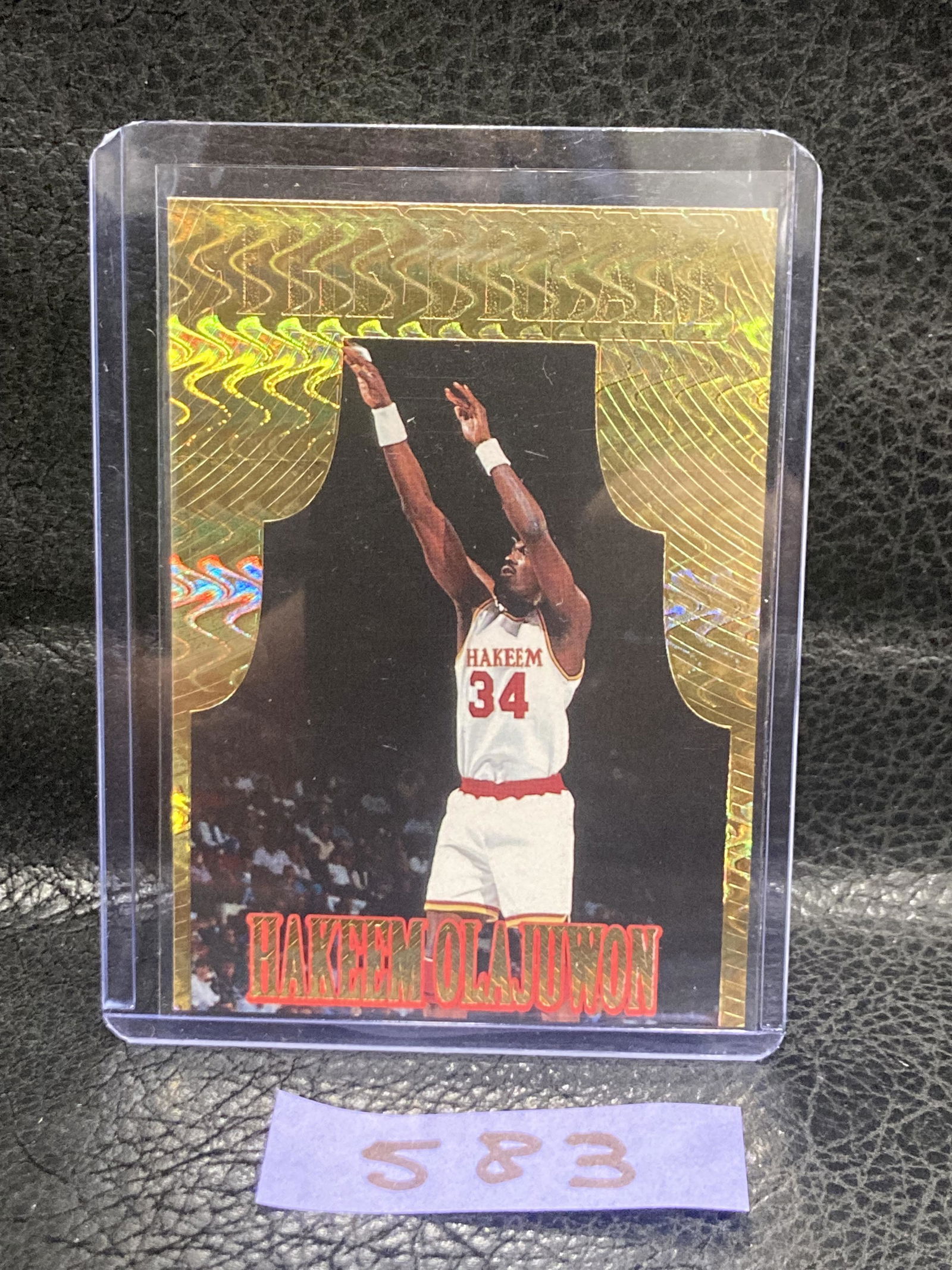 Hakeem Olajuwon 1995' Classic Pacific Prism "THE Dream" Insert #DS10 Rockets Hof (1 of 2)