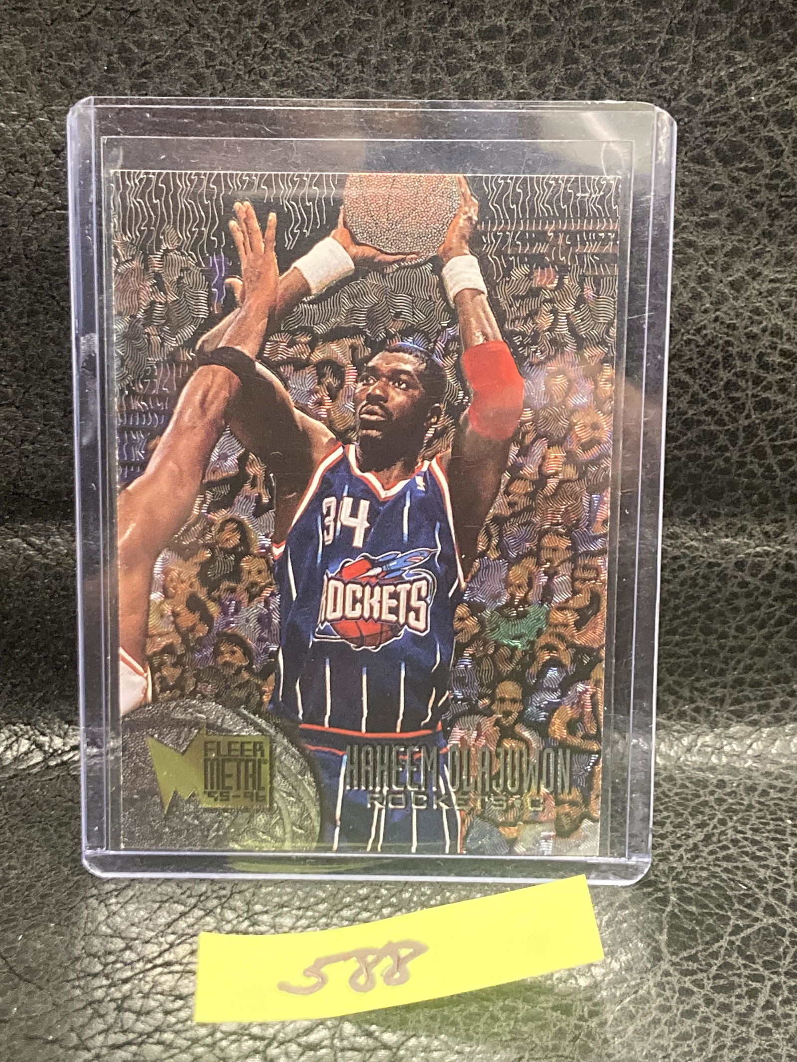 Hakeem Olajuwon 95-96 Fleer Metal #154 Houston Rockets Hof (1 of 2)