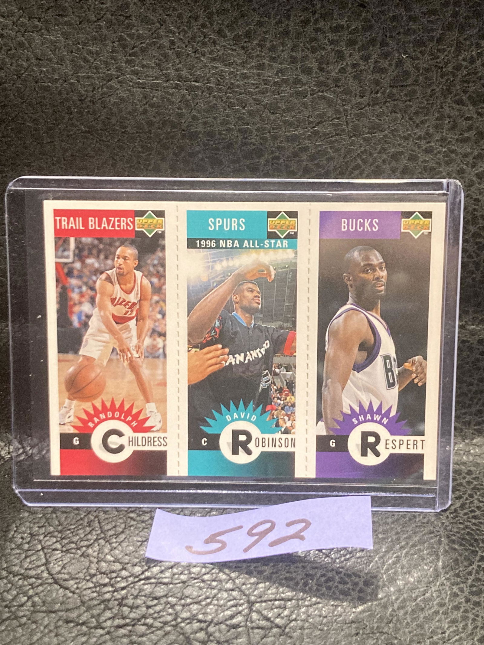 David Robinson 1996 Upper Deck Basketball Uncut All-Star Card #M73 (1 of 2)