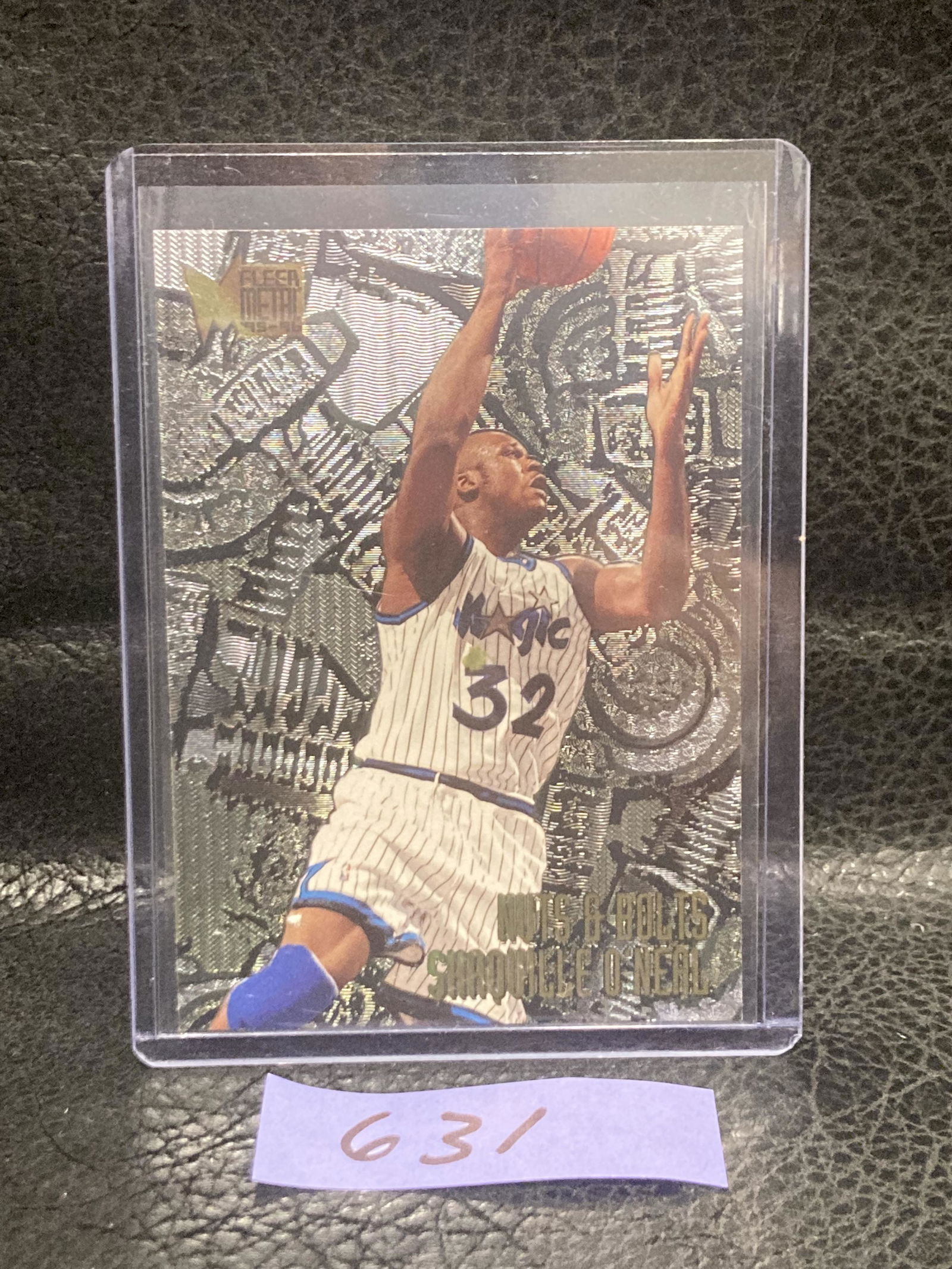 Shaquille Oneal 1995-96 Fleer Metal Nuts Bolts #215 Shaq Magic Lakers (1 of 2)