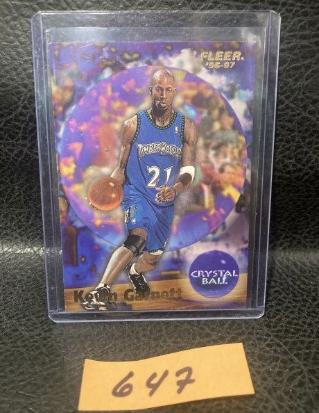 Kevin Garnett 1997 Fleer '96-97 Crystal Ball Rookie Card Timber Wolves #299 Rc (1 of 2)