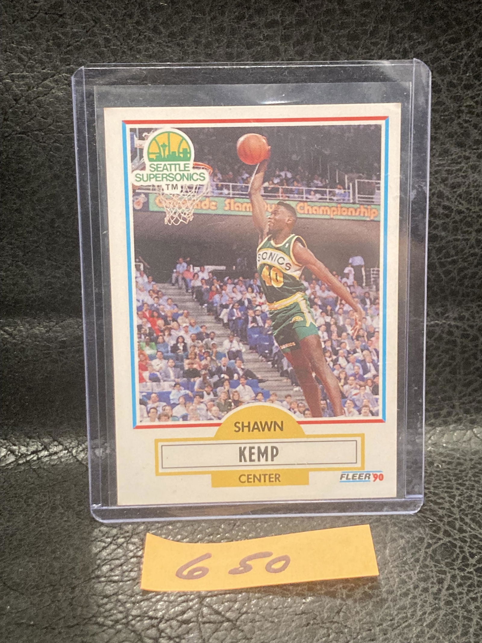 Shawn Kemp Rookie 1990 Fleer Rc #178 Supersonics (1 of 2)
