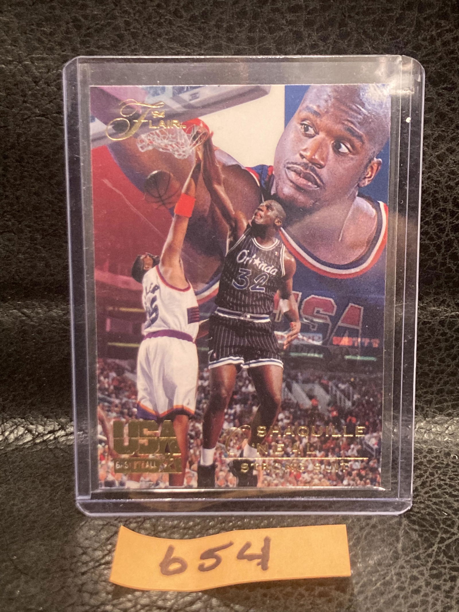 Shaquille O'neal 1994 Flair Usa Basketball Strong Suit #73 (1 of 2)