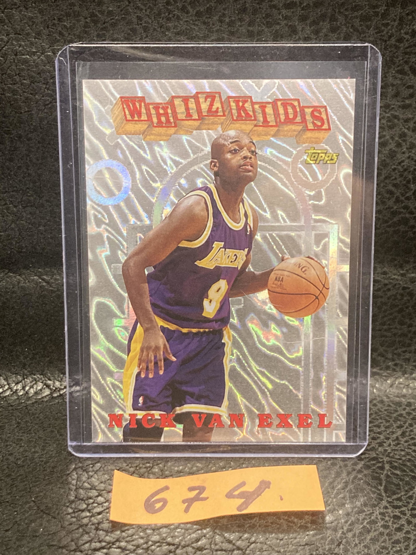 Nick Van Exel Lakers 1995-96 Topps Whiz Kids Basketball Card #WK2: Nick Van Exel Lakers 1995-96 Topps Whiz Kids Basketball Card #WK2