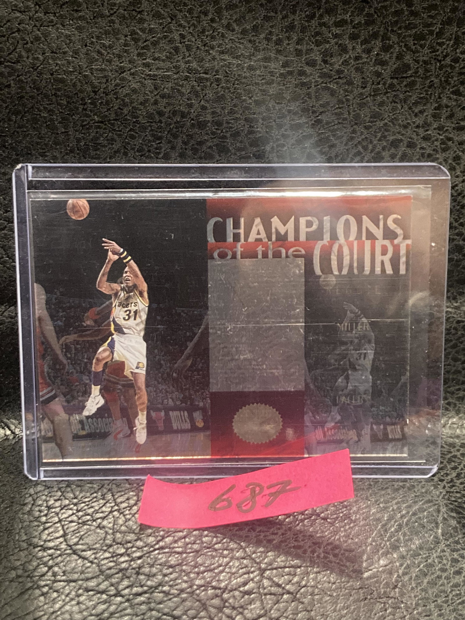 Reggie Miller 1995-96 Ud Championship Series Champions Of The Court Insert #11 Pacers: Reggie Miller 1995-96 Ud Championship Series Champions Of The Court Insert #11 Pacers