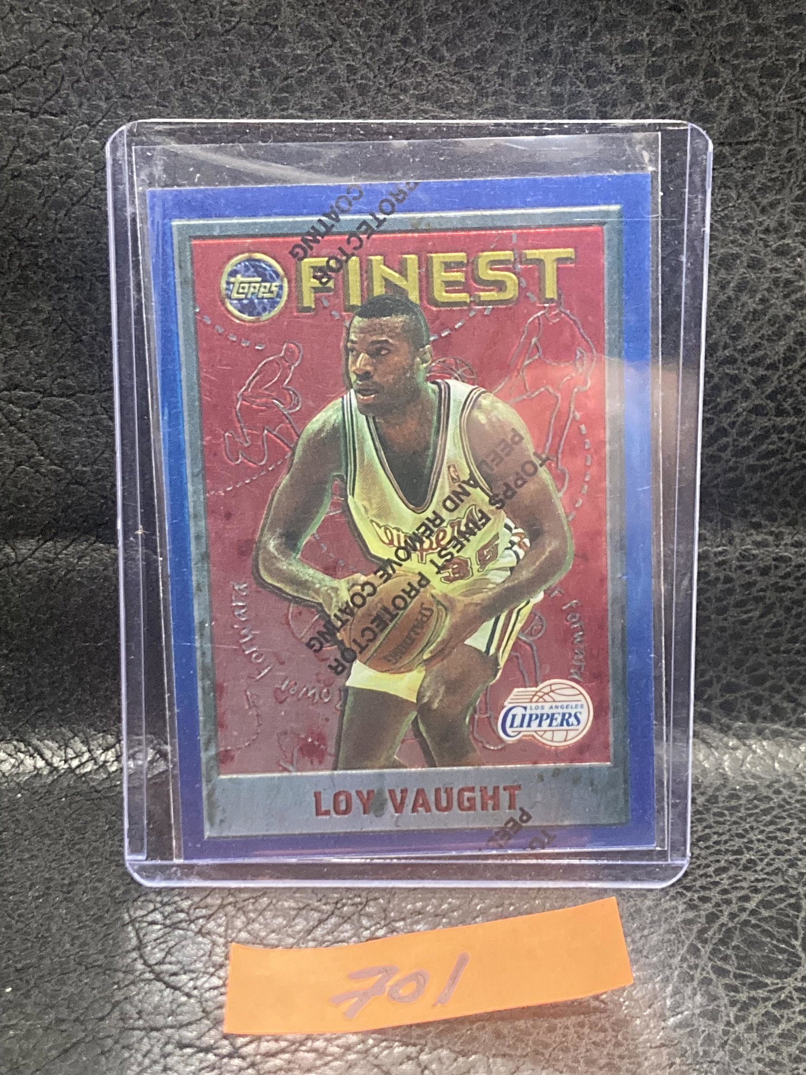 Loy Vaught 1995-96 Topps Finest Basketball #204 Los Angeles Clippers: Loy Vaught 1995-96 Topps Finest Basketball #204 Los Angeles Clippers