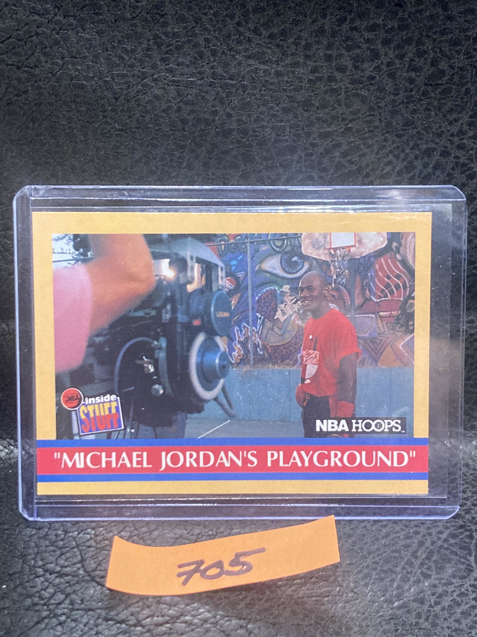 Michael Jordan 1990-91 Nba Hoops Inside Stuff #382 Playground Chicago Bulls (1 of 2)