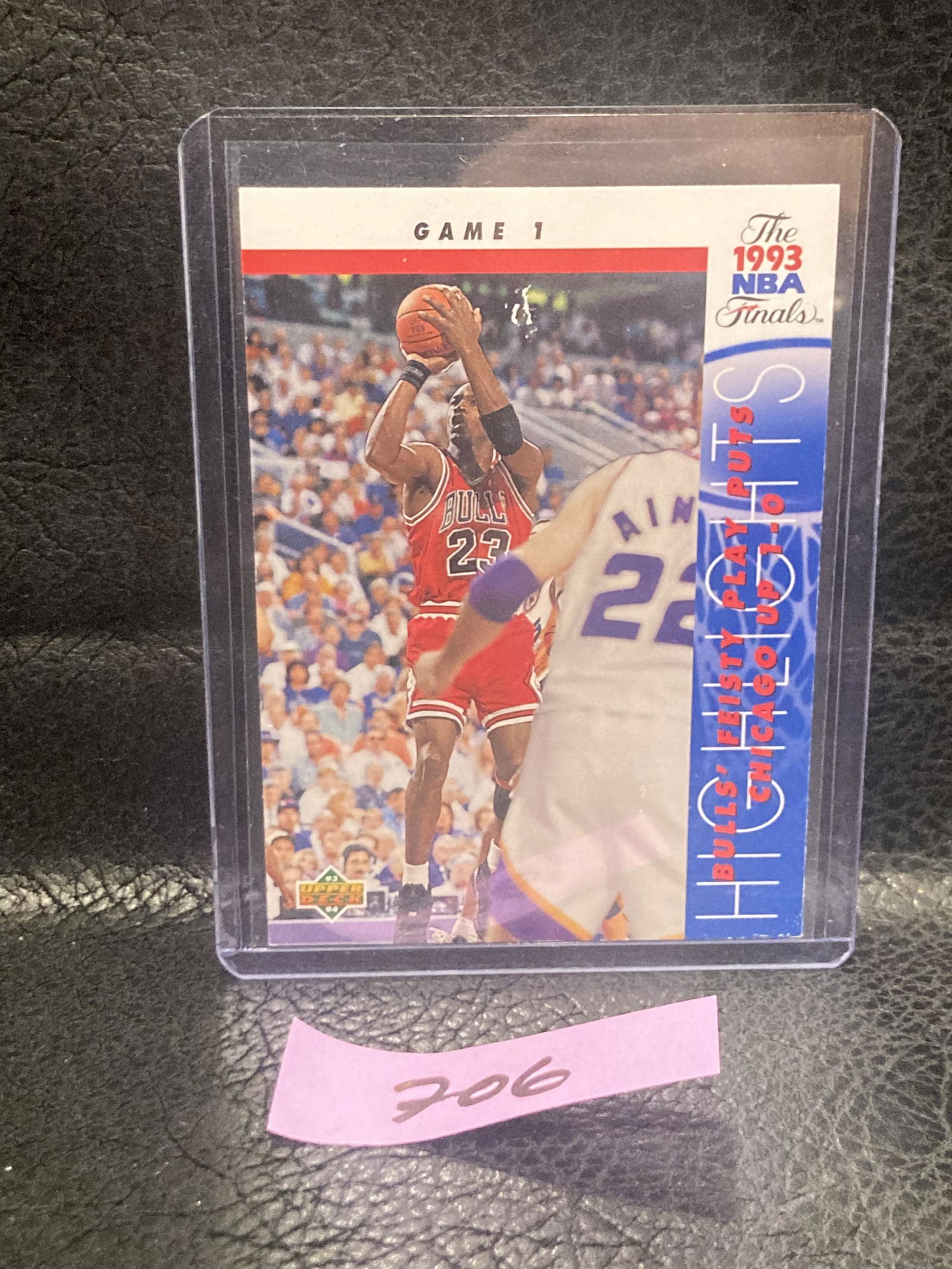 Michael Jordan 1993-94 Upper Deck #198 Nba Finals Game 1 Chicago Bulls Card (1 of 2)