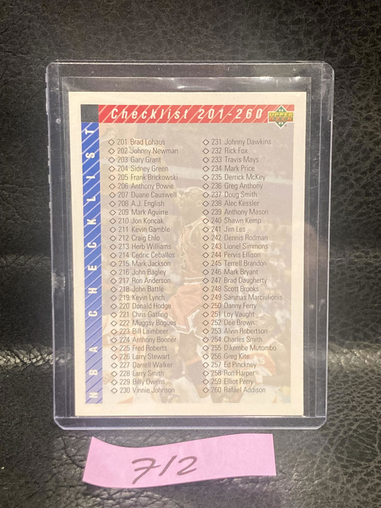 Michael Jordan 1992-93 Upper Deck Basketball #310 Checklist Bulls Nba Hof (1 of 2)